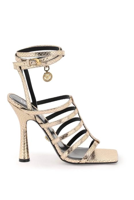 Versace o1s22i1n1223 Lycia Structure Sandals in Gold | Grailed