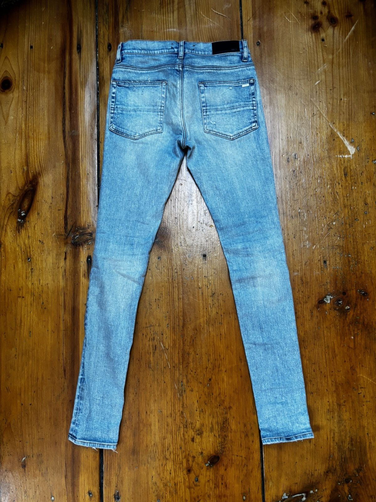 Amiri Amiri stack light wash indigo mx1 denim jeans Size US 29 - 5 Thumbnail