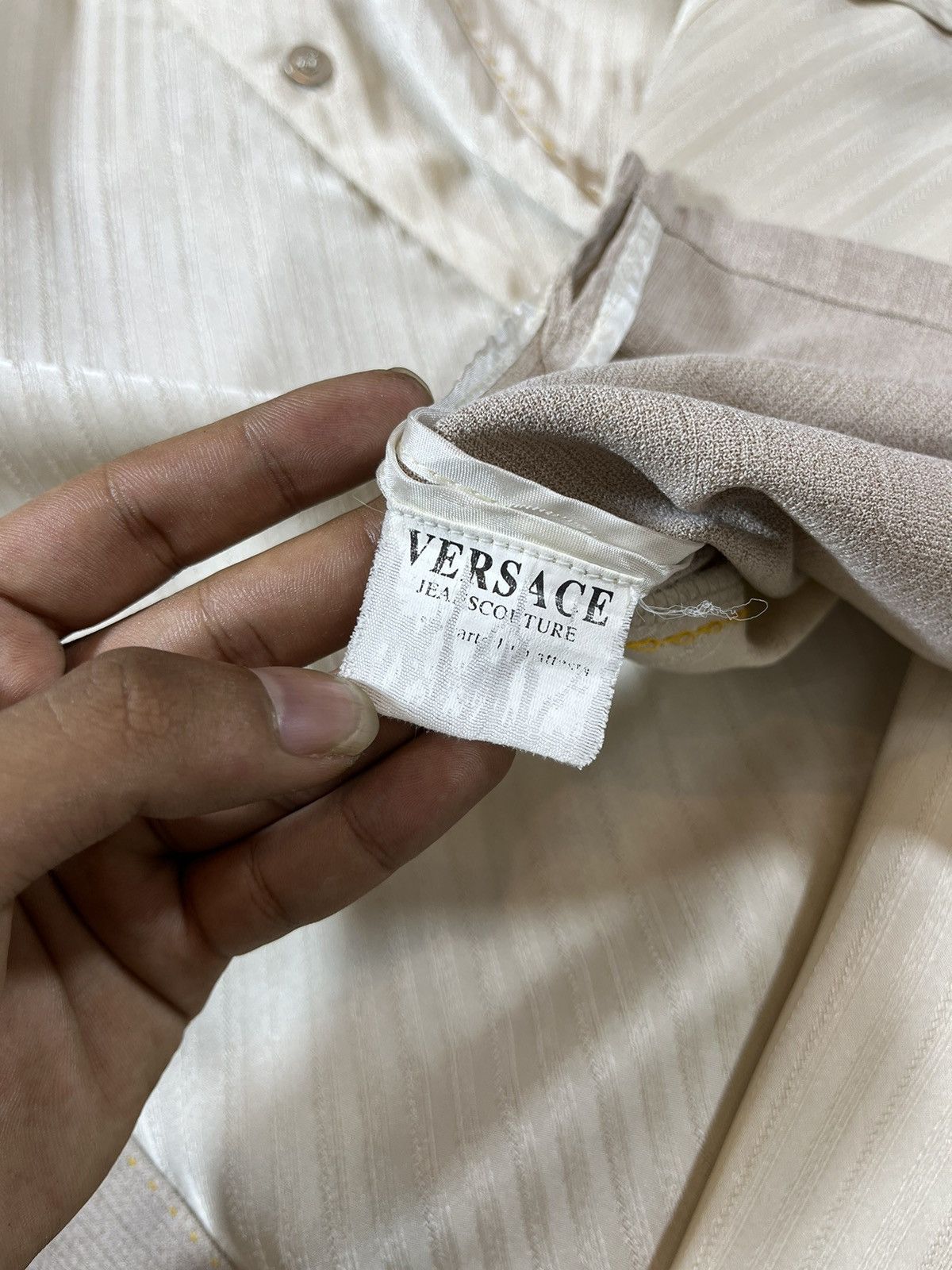 Versace Jeans Couture Versace Jeans Couture – Silk Open Collar Shirt Size US L / EU 52-54 / 3 - 13 Thumbnail