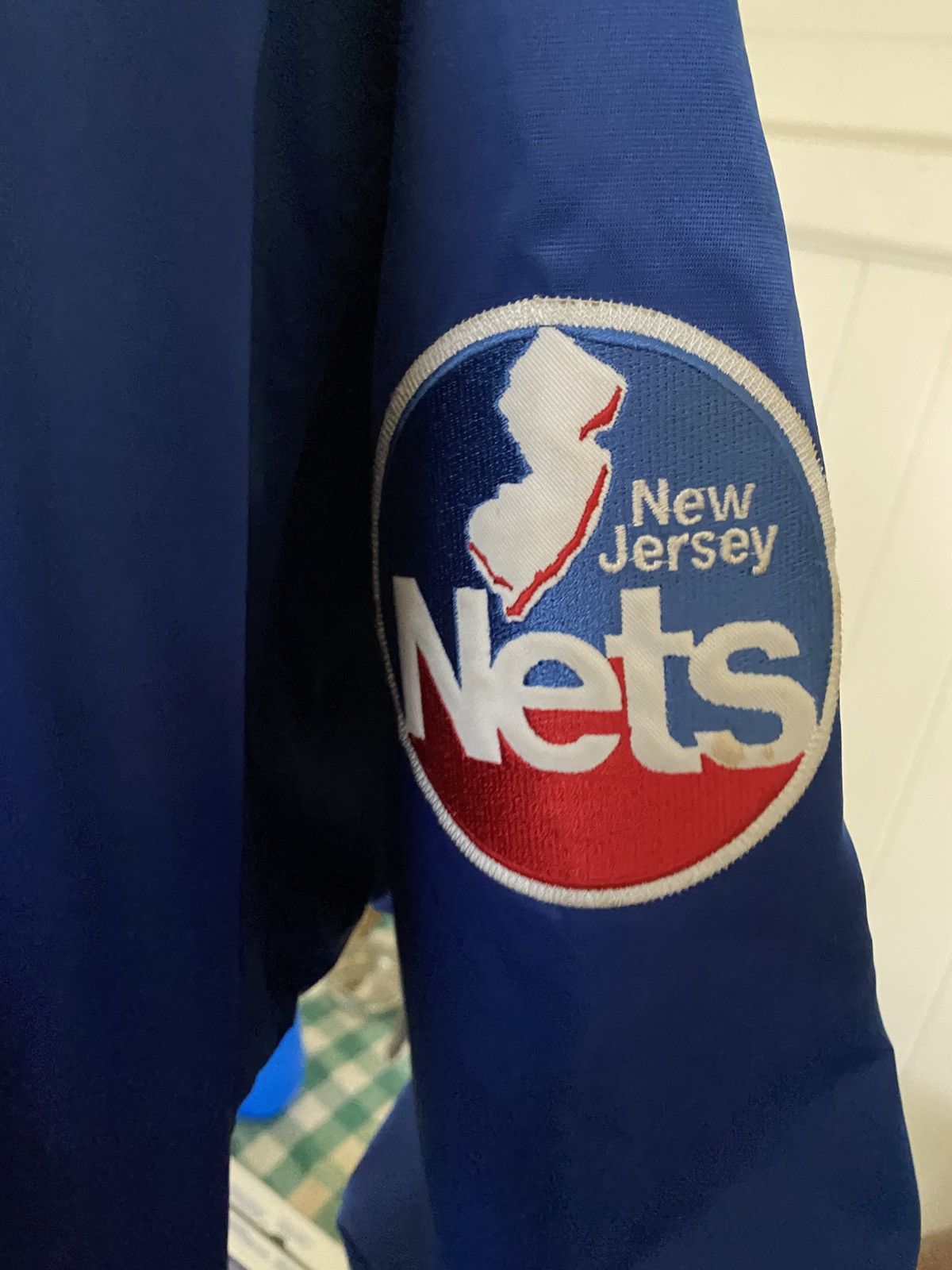 NBA × Vintage New Jersey Nets Hardwood Classic Majestic Satin Jacket Size US XXL / EU 58 / 5 - 3 Thumbnail