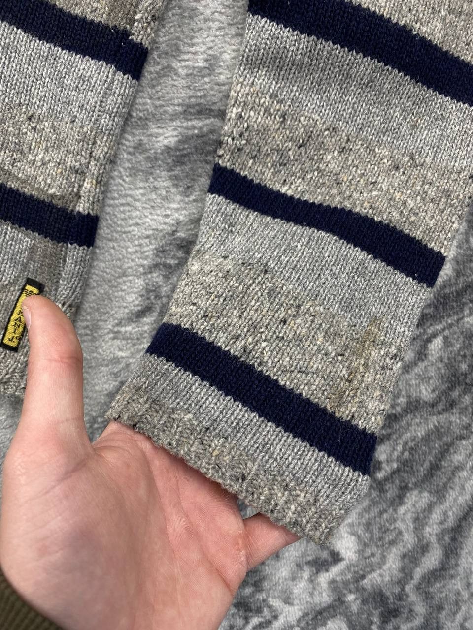 Armani Vintage Armani Jeans Wool Knit Sweater Big Monogram Logo Size US M / EU 48-50 / 2 - 5 Thumbnail