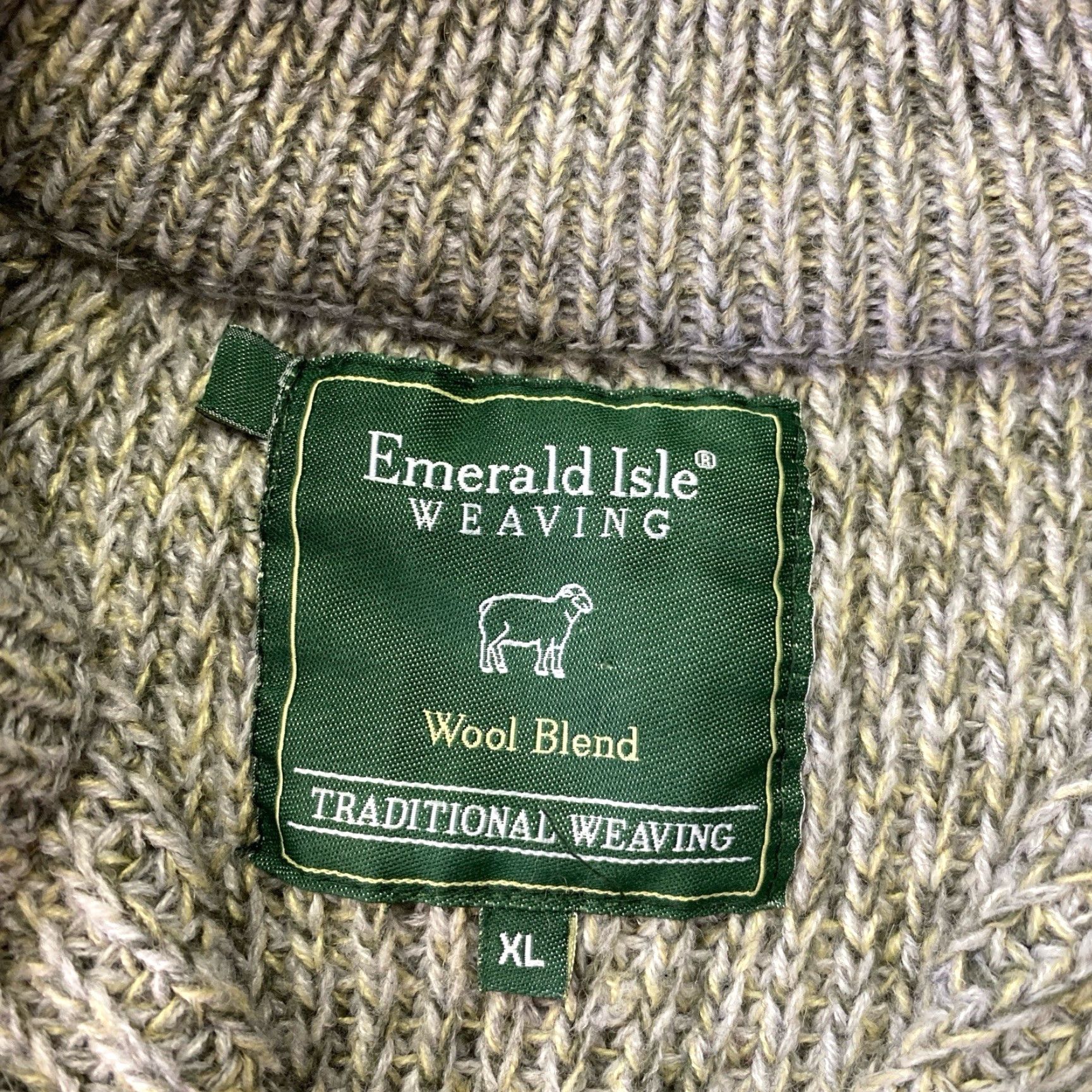 Vintage VINTAGE Emerald Isle Weaving Mens Sweatshirt XL Quarter Zip Knit Pullover Size US XL / EU 56 / 4 - 2 Thumbnail