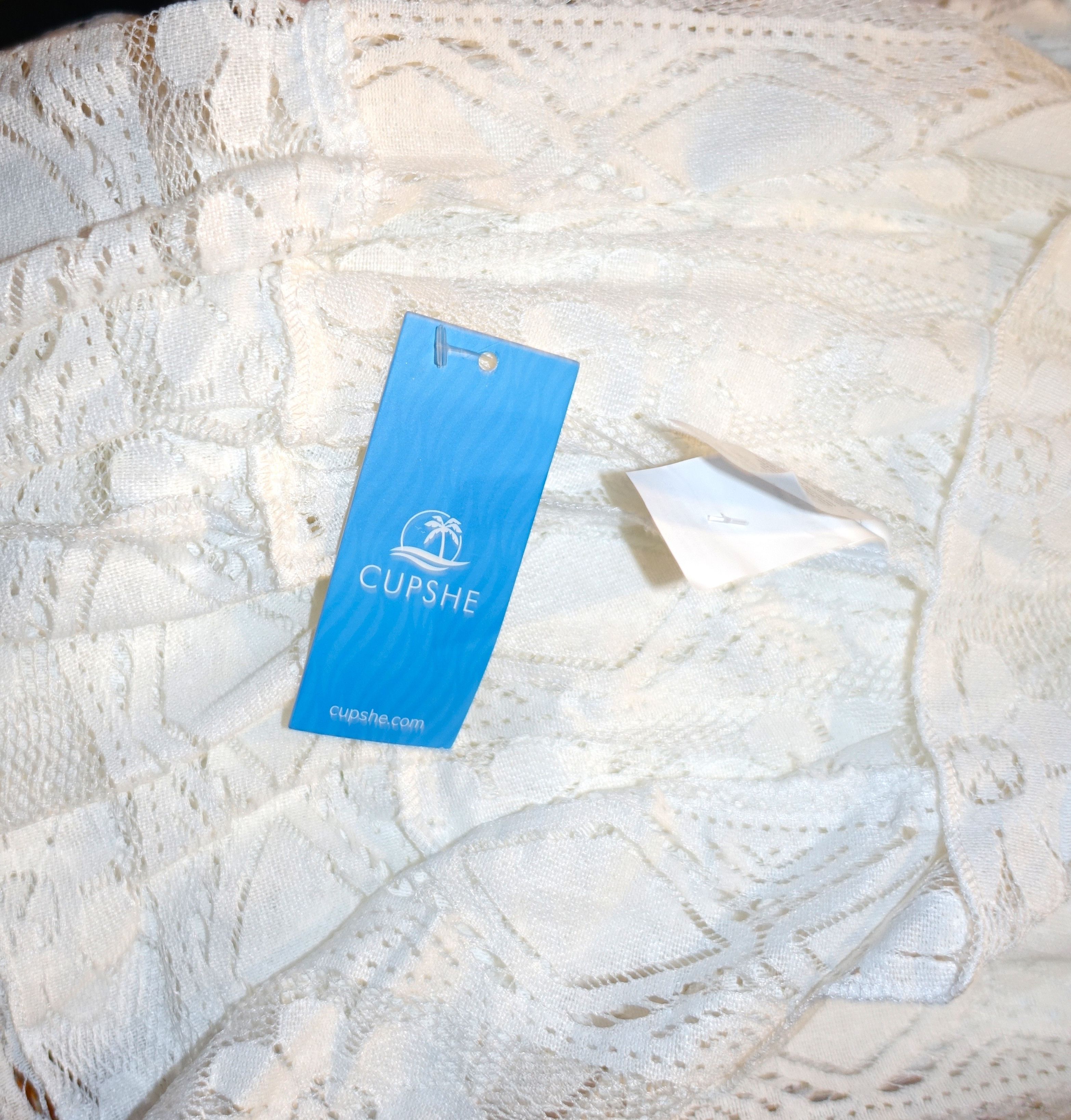 Other Cupshe Boho White Lace Sheer Midi Dress XL NWT Size XL / US 12-14 / IT 48-50 - 8 Thumbnail