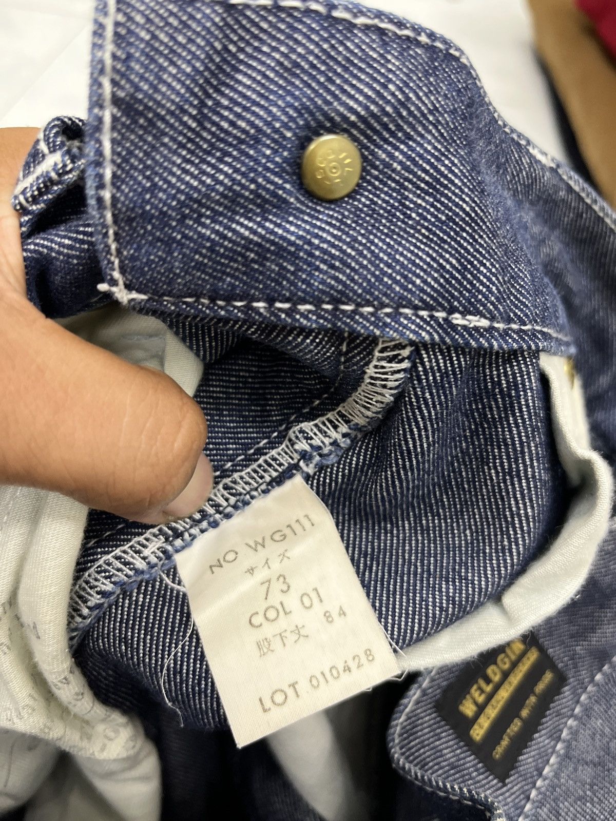 Japanese Brand 🔥🔥🔥STEALS WELDGIN DOUBLE KNEE DENIM Size US 28 / EU 44 - 9 Thumbnail