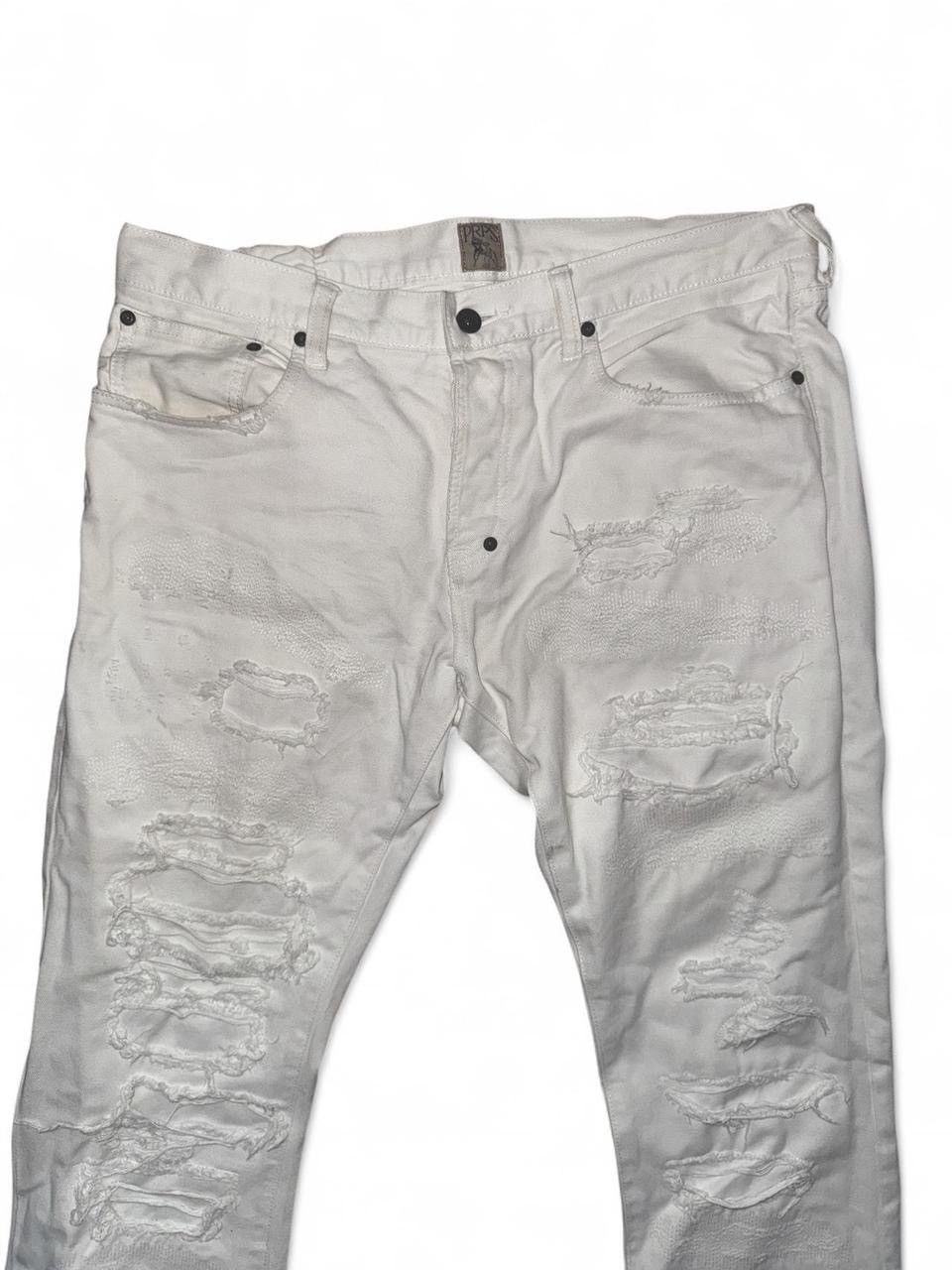 Prps PRPS White distressed denim jeans Japan Size US 36 / EU 52 - 2 Thumbnail