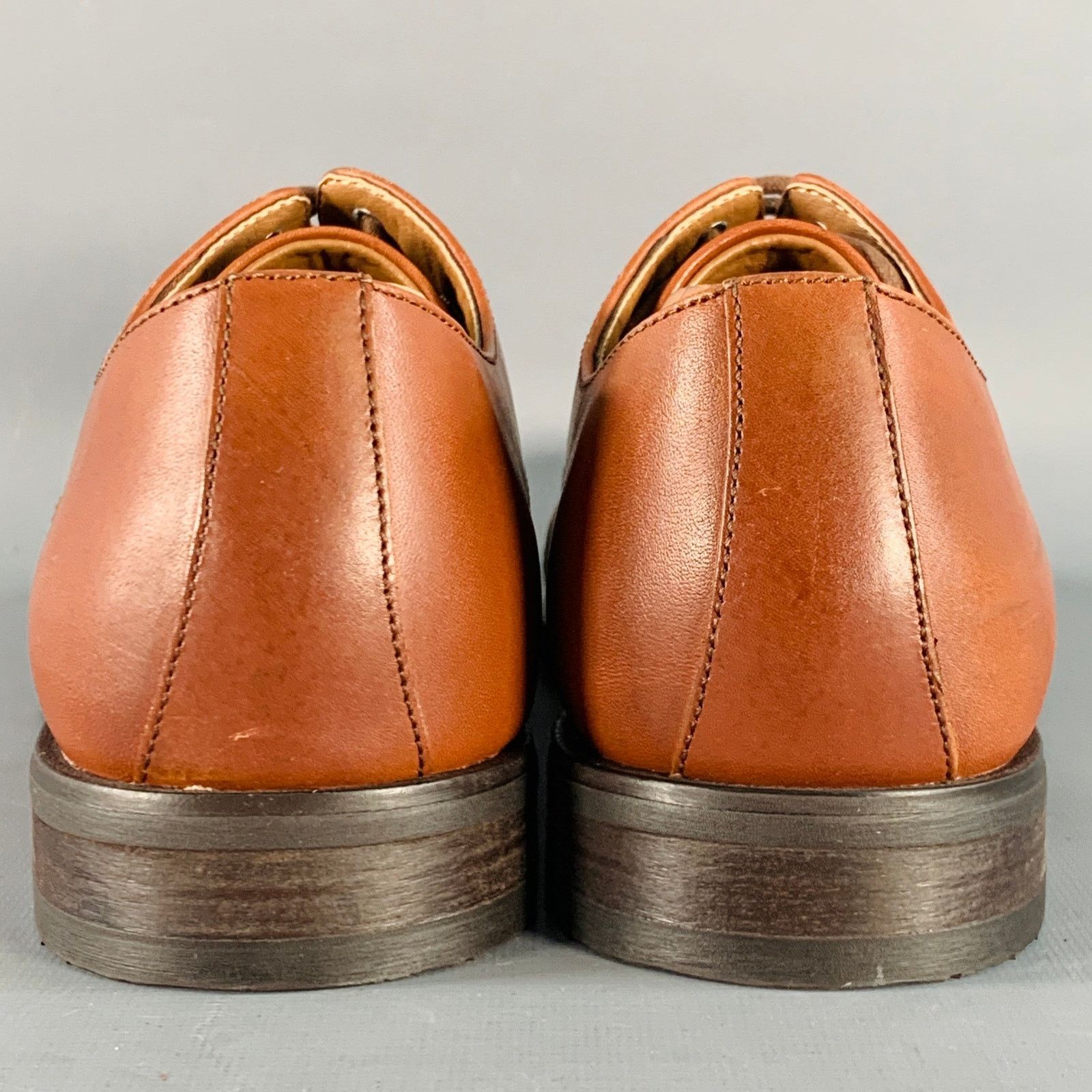 Frye FRYE Size 8.5 Tan Leather Cap Toe Oxford Lace-Up Shoes Size US 8.5 / EU 41-42 - 3 Thumbnail