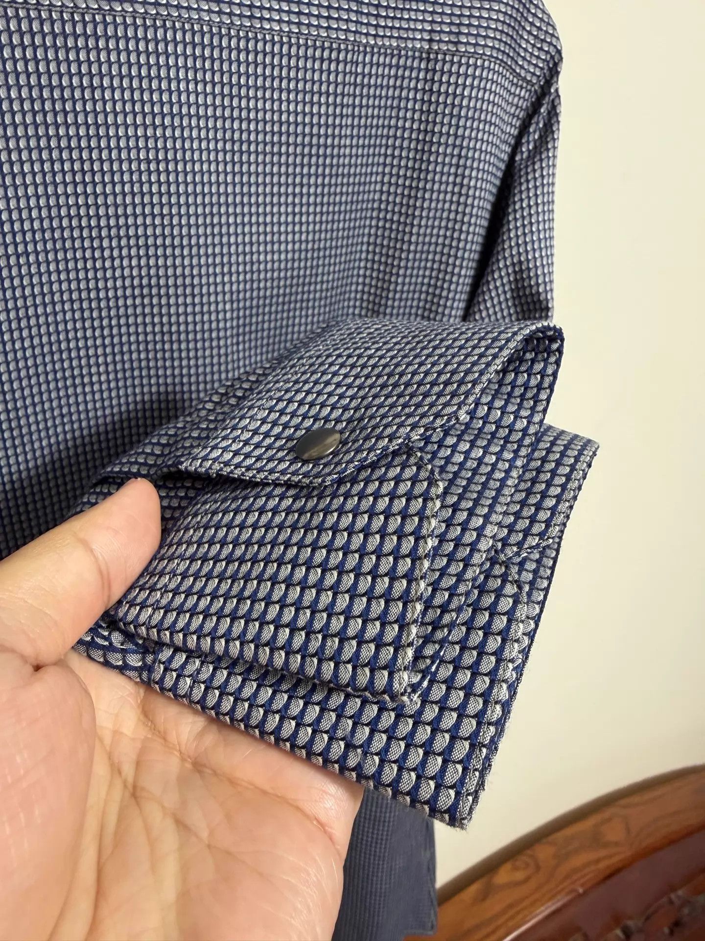 Giorgio Armani Giorgio Armani Slim Fit Shirt Jacket 41 Made in Italy Size US L / EU 52-54 / 3 - 5 Thumbnail
