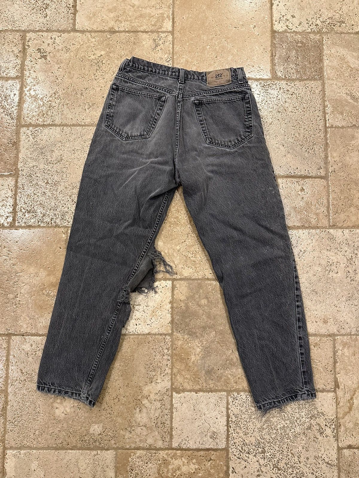 Vintage Vintage Two Hundred 212 Twelve Degrees Black Thrashed Denim Size US 32 / EU 48 - 3 Thumbnail
