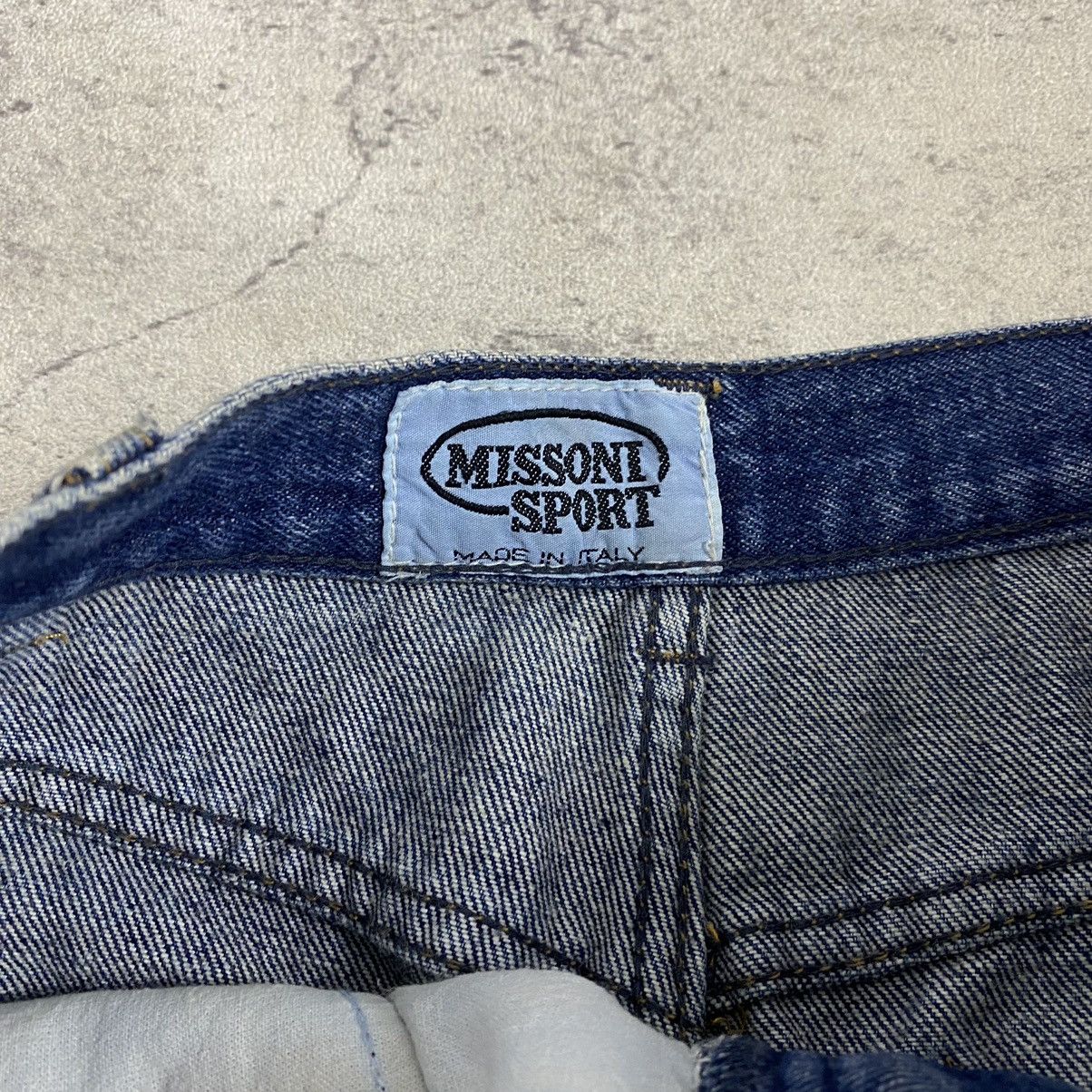 Designer × Missoni MISSONI Rainbow Logo Baggy jeans Size 30" / US 8 / IT 44 - 6 Thumbnail