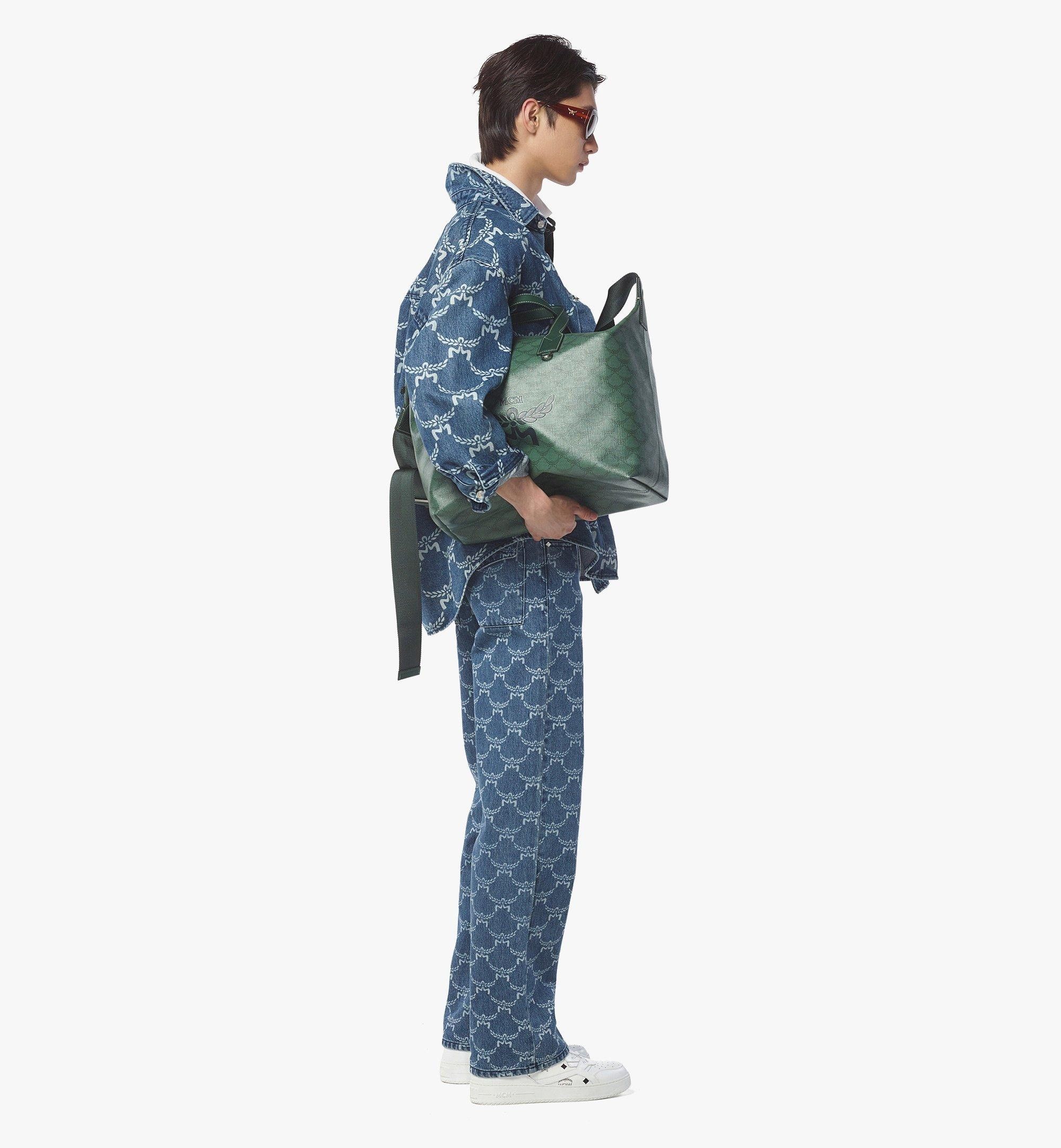 MCM o1mt1gz0225 Size: OS / Unisex Himmel E/W Tote Bag in Green Size ONE SIZE - 5 Thumbnail