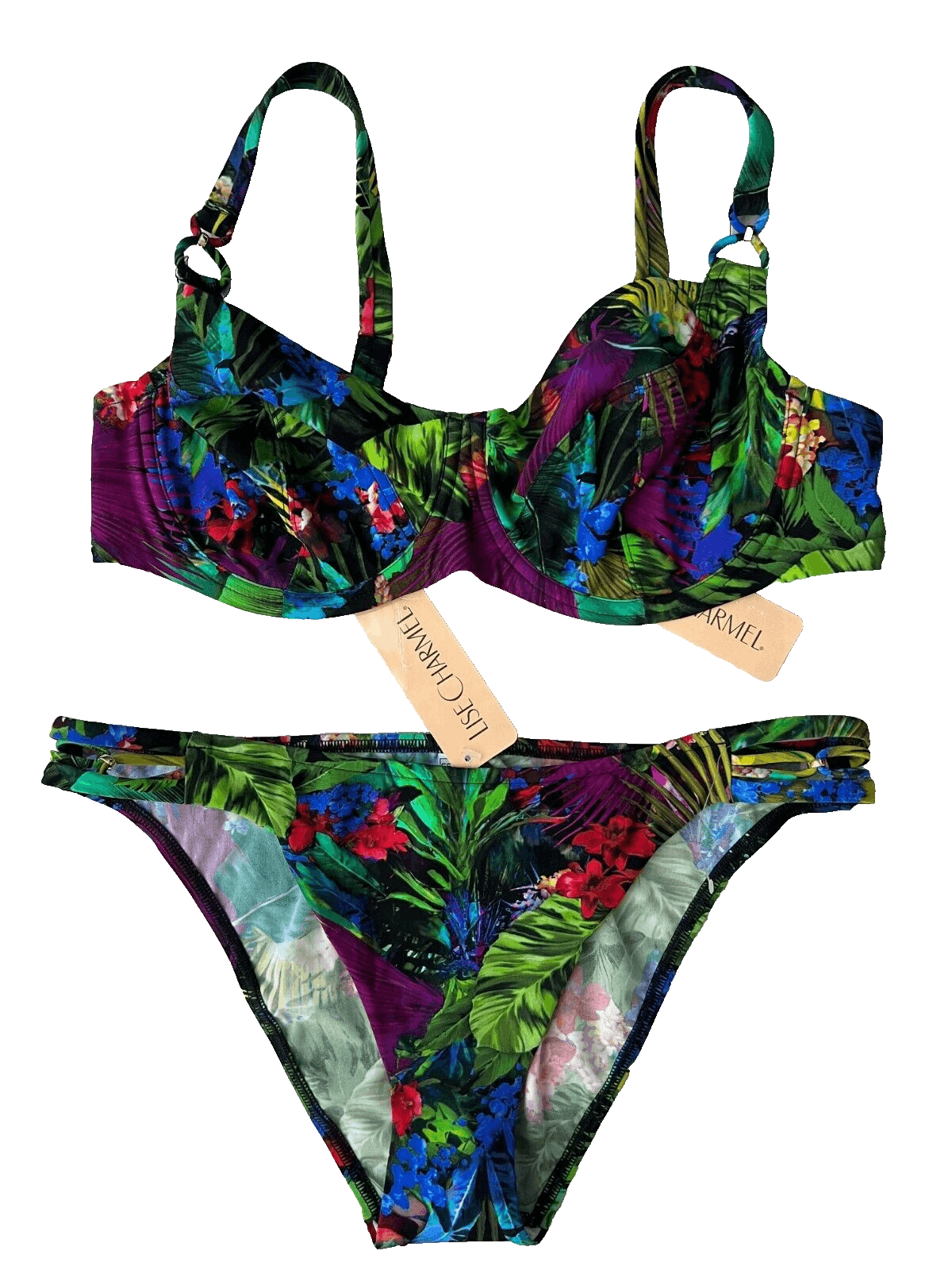 Tunique De Plage Lise Charmel Flash Equatorial - Taille S (FR38), Bleu Multicolore, Neuve