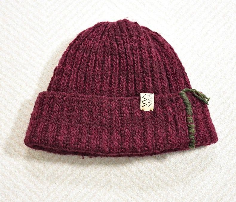 Visvim VISVIM 22AW SPOT KNIT CAP N.D. Bloodworm dyed knitted hat-2 Size ONE SIZE - 1 Thumbnail