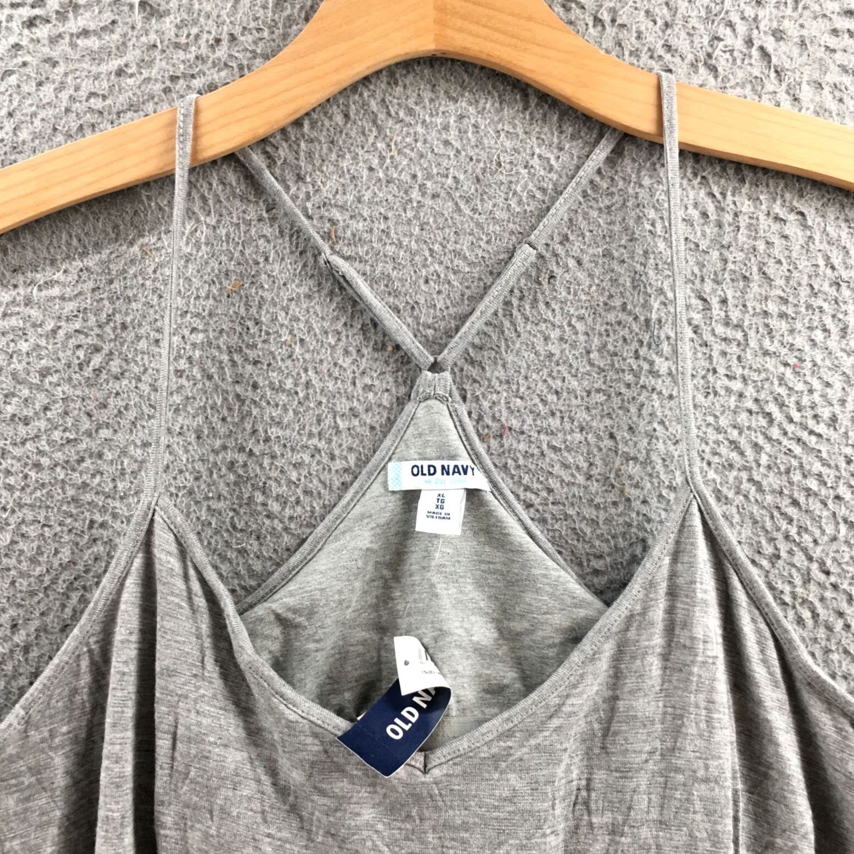 Old Navy Old Navy Dress Womens XL Gray Spaghetti Strap A-Line V-Neck Pullover Casual NEW Size XL / US 12-14 / IT 48-50 - 3 Thumbnail