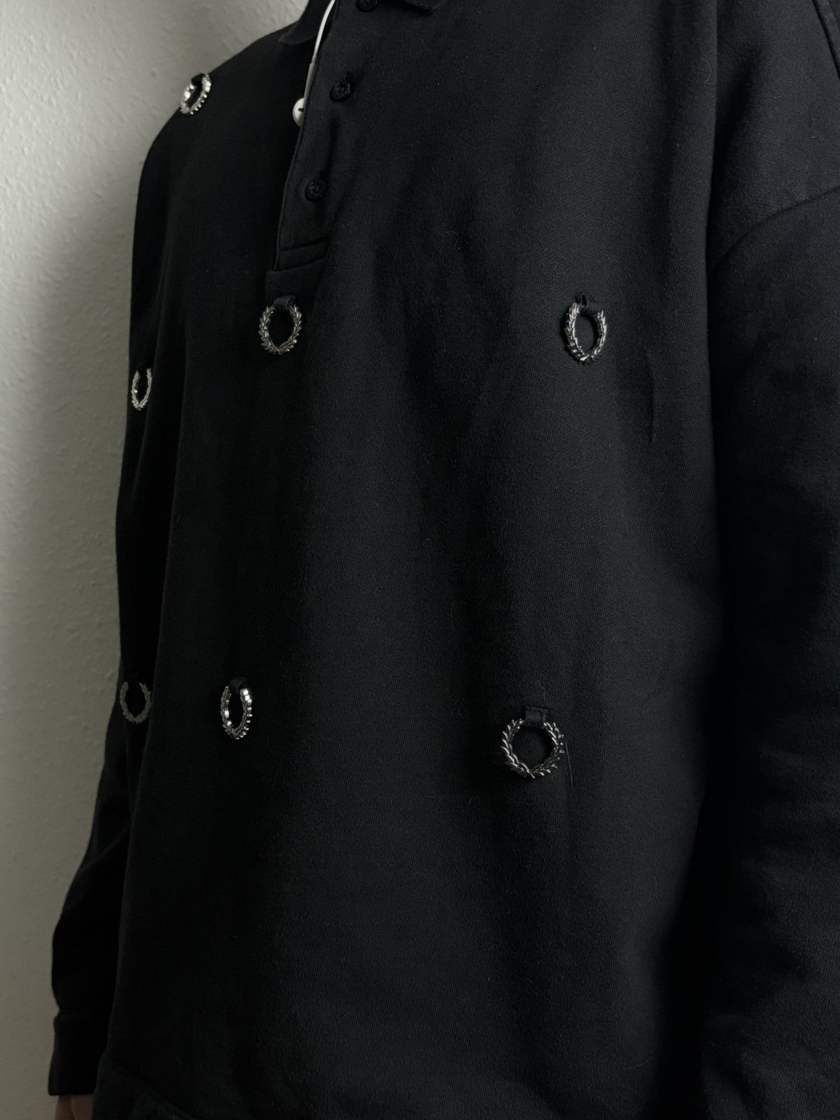 Fred Perry × Raf Simons 2019 Vintage Raf Simons x Fred Perry Ring Irons Sweatshirt Size US M / EU 48-50 / 2 - 6 Thumbnail