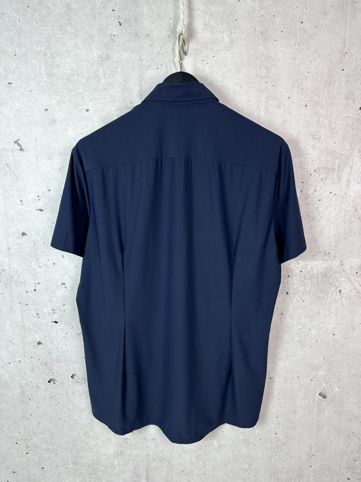 Strenstroms Stenstroms Slimline Short Sleeve Navy Men’s Button-up Shirt Size US XL / EU 56 / 4 - 6 Thumbnail