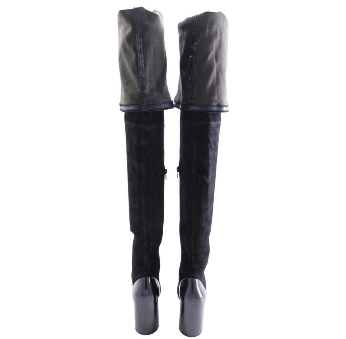 Maison Margiela Maison Margiela Suede Thigh-High Boots - Size 36.5 (US 6.5) Size US 6.5 / IT 36.5 - 2 Thumbnail