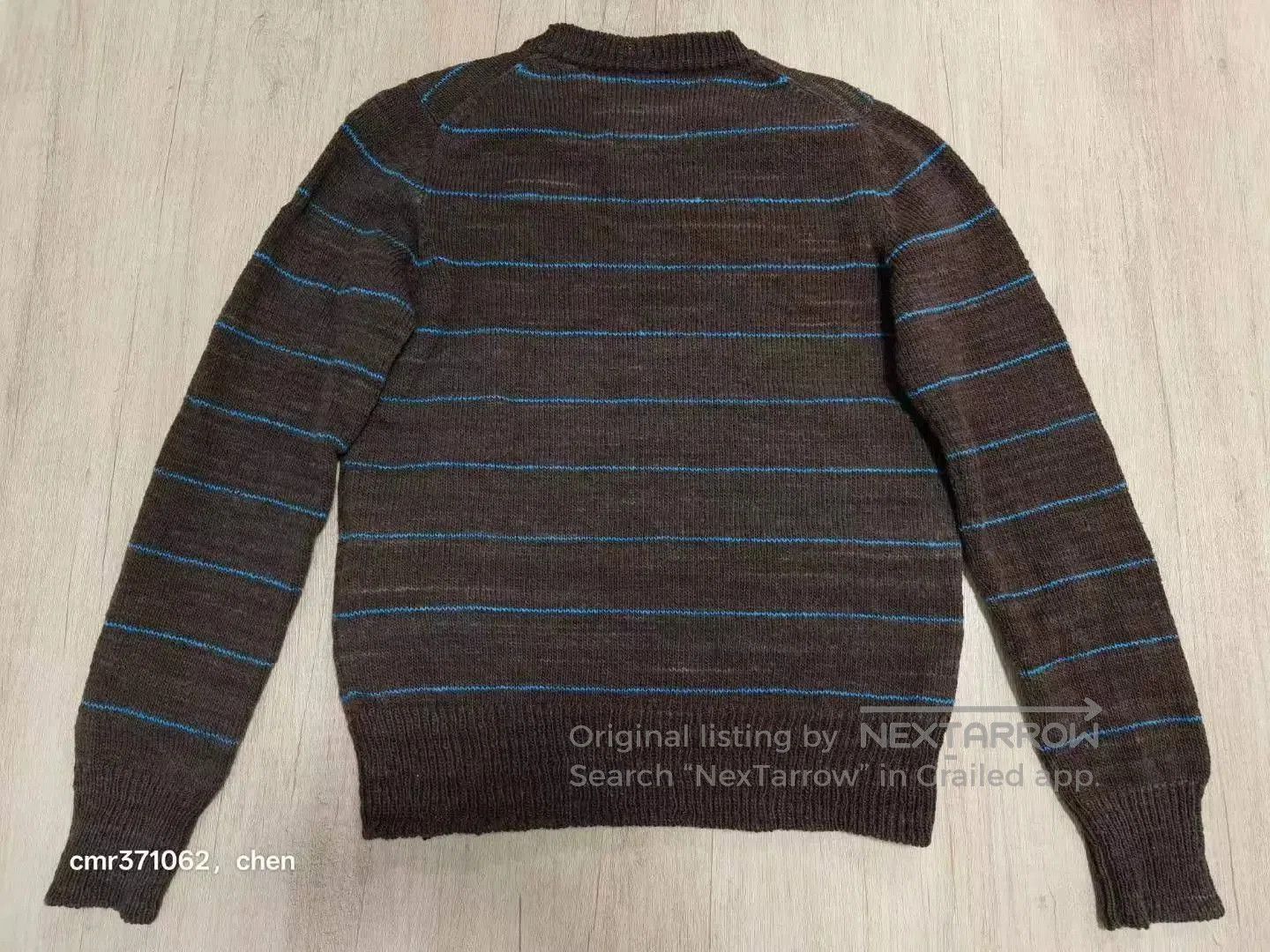 Visvim Brown Striped Long Sleeve Sweater - Size S. Size US S / EU 44-46 / 1 - 4 Thumbnail