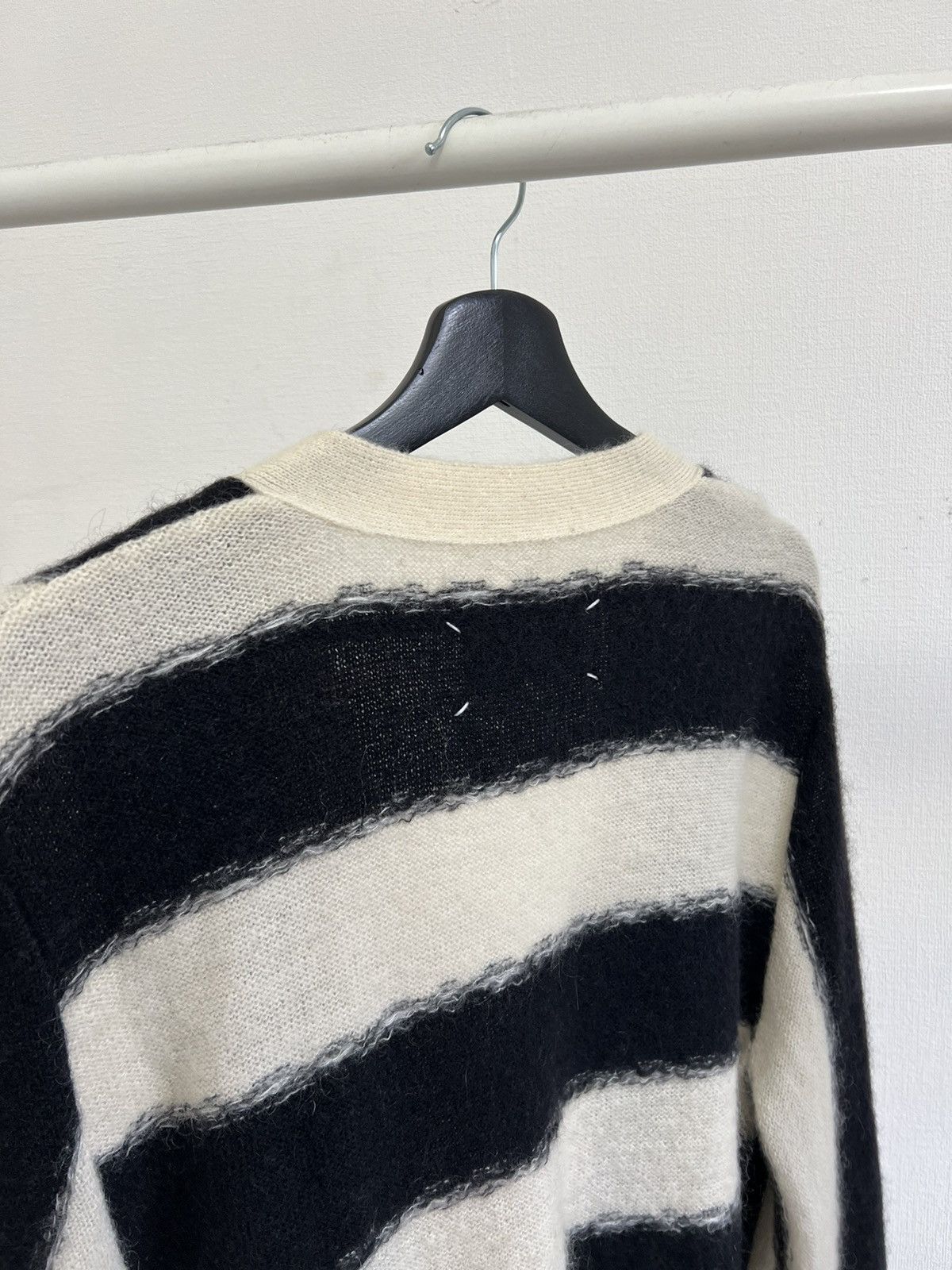 Maison Margiela Maison Margiela Striped Mohair Cardigan Size US L / EU 52-54 / 3 - 3 Thumbnail