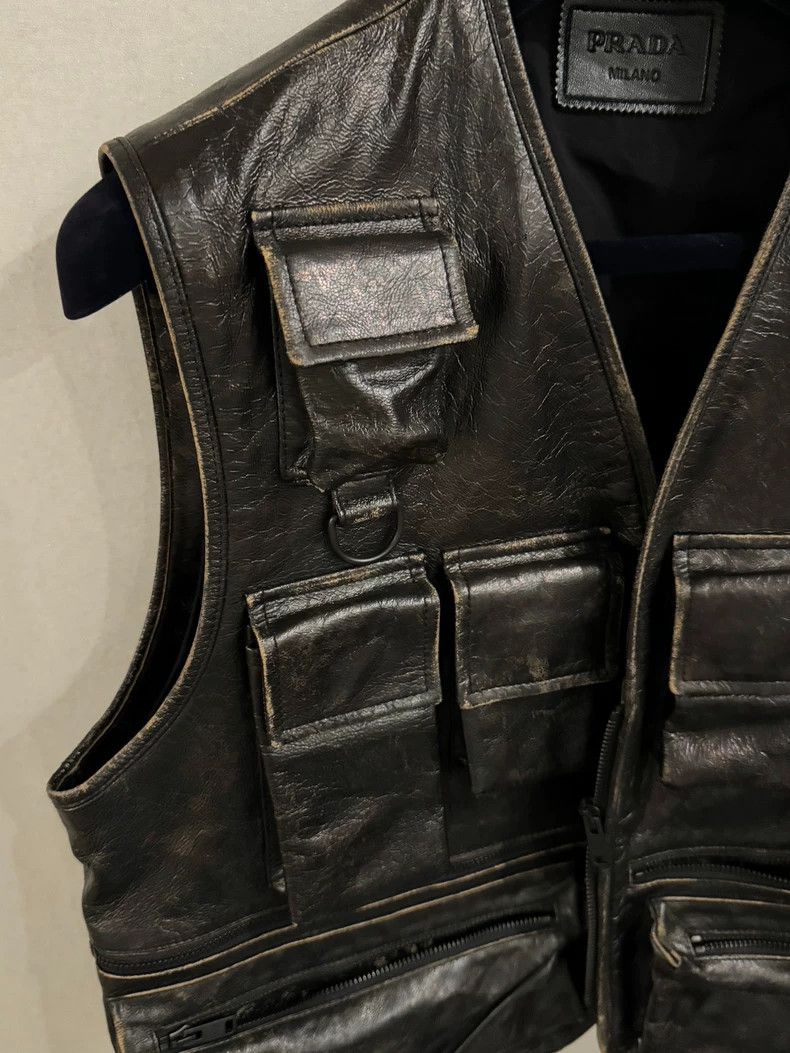 Prada Prada All-leather tactical vest 2501-Nextarrow Size 48R - 3 Thumbnail