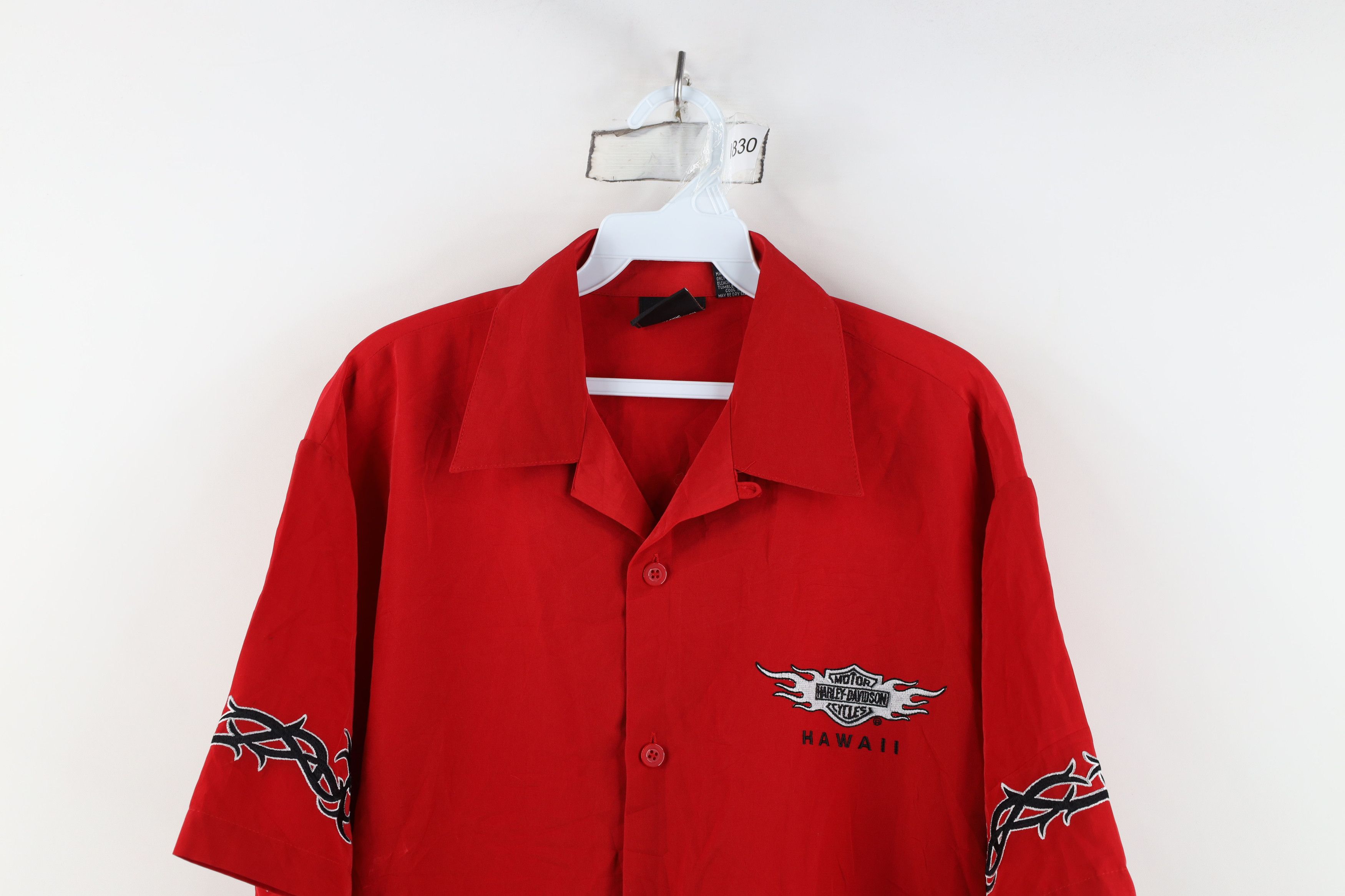 Harley Davidson Vintage Harley Davidson Tribal Fire Flames Button Shirt Size US M / EU 48-50 / 2 - 2 Thumbnail