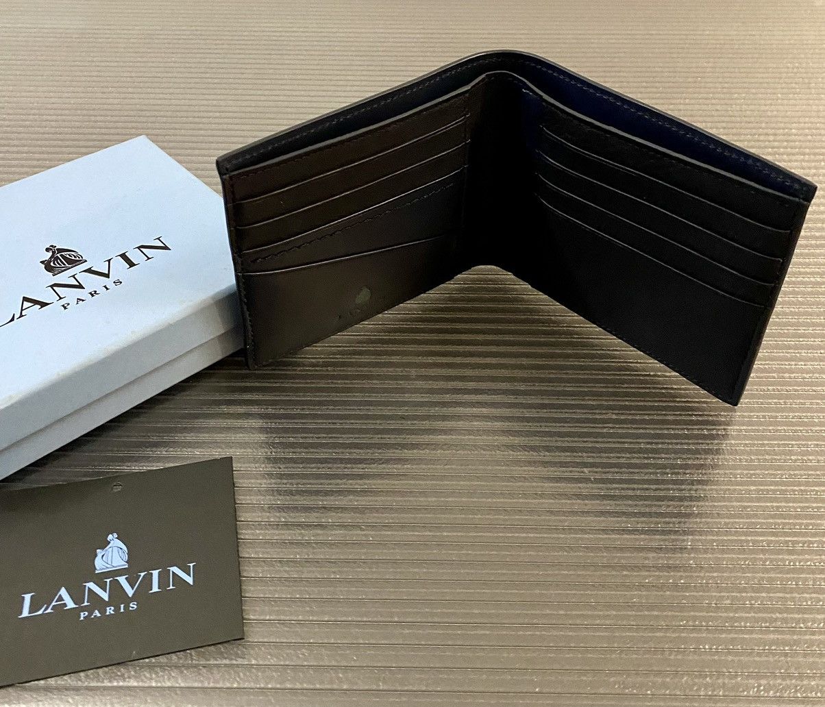 Lanvin Lanvin Paris taurillion leather contrast billfold wallet NEW Size ONE SIZE - 5 Thumbnail