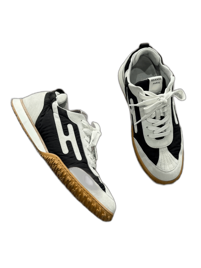 Hermes Hermes Black and White Sneakers Size 41.5 Size US 9.5 / EU 42-43 - 1 Thumbnail