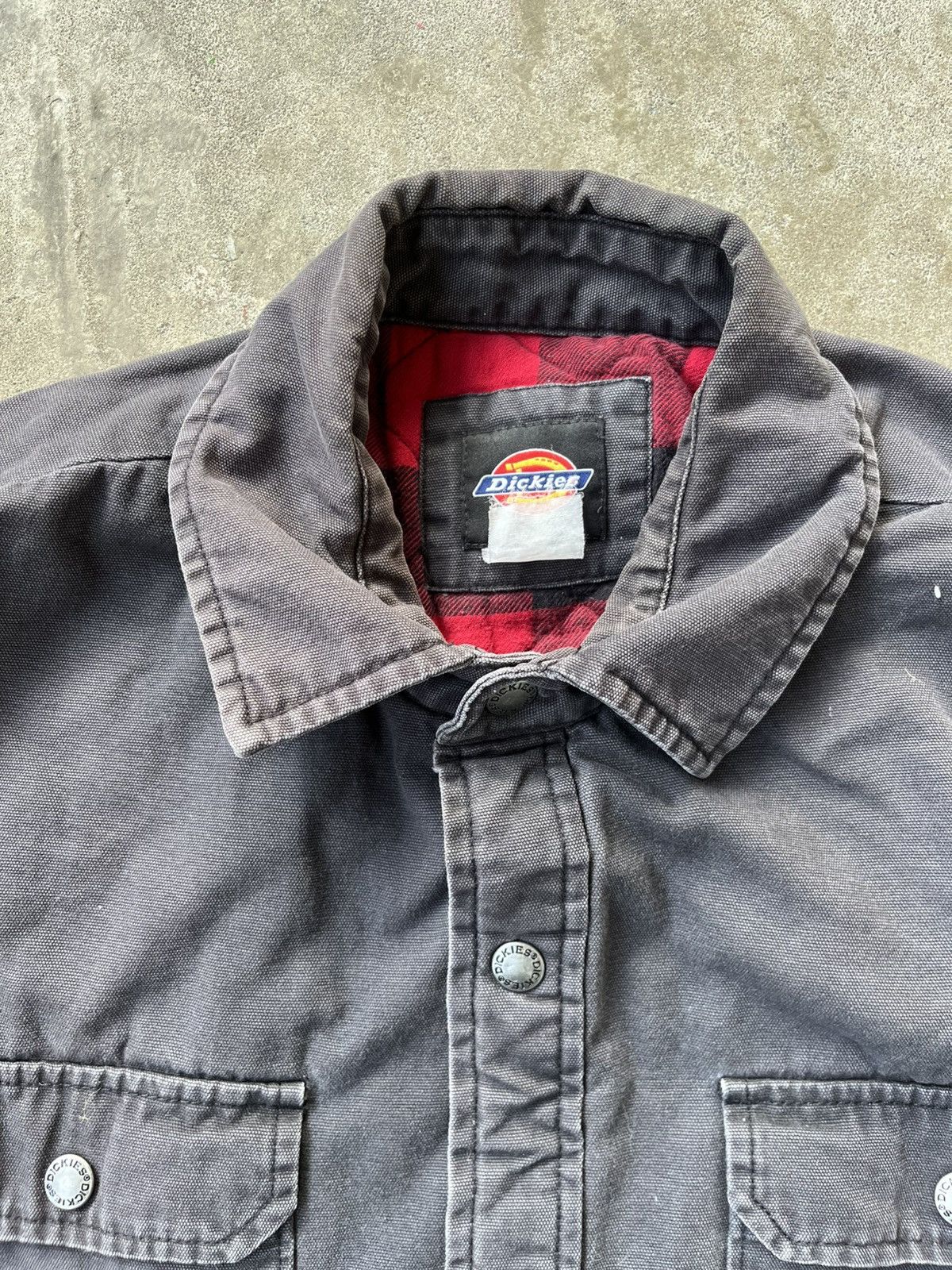 Dickies × Vintage Vintage Dickies Flannel Lined Work Jacket Size US XL / EU 56 / 4 - 3 Thumbnail