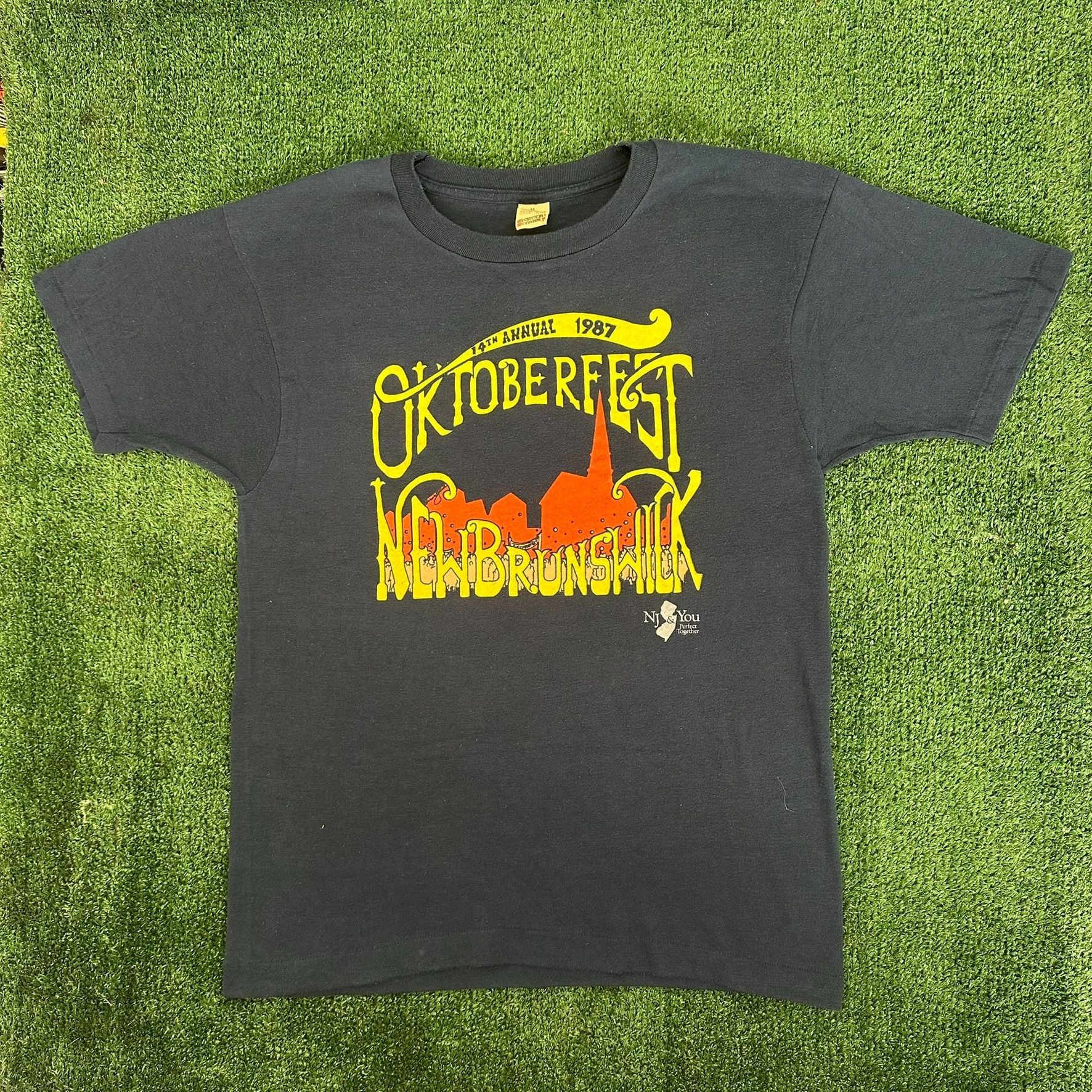 Vintage Vintage 80s Oktoberfest T-Shirt New Brunswick Screen Stars Size US M / EU 48-50 / 2 - 1 Thumbnail