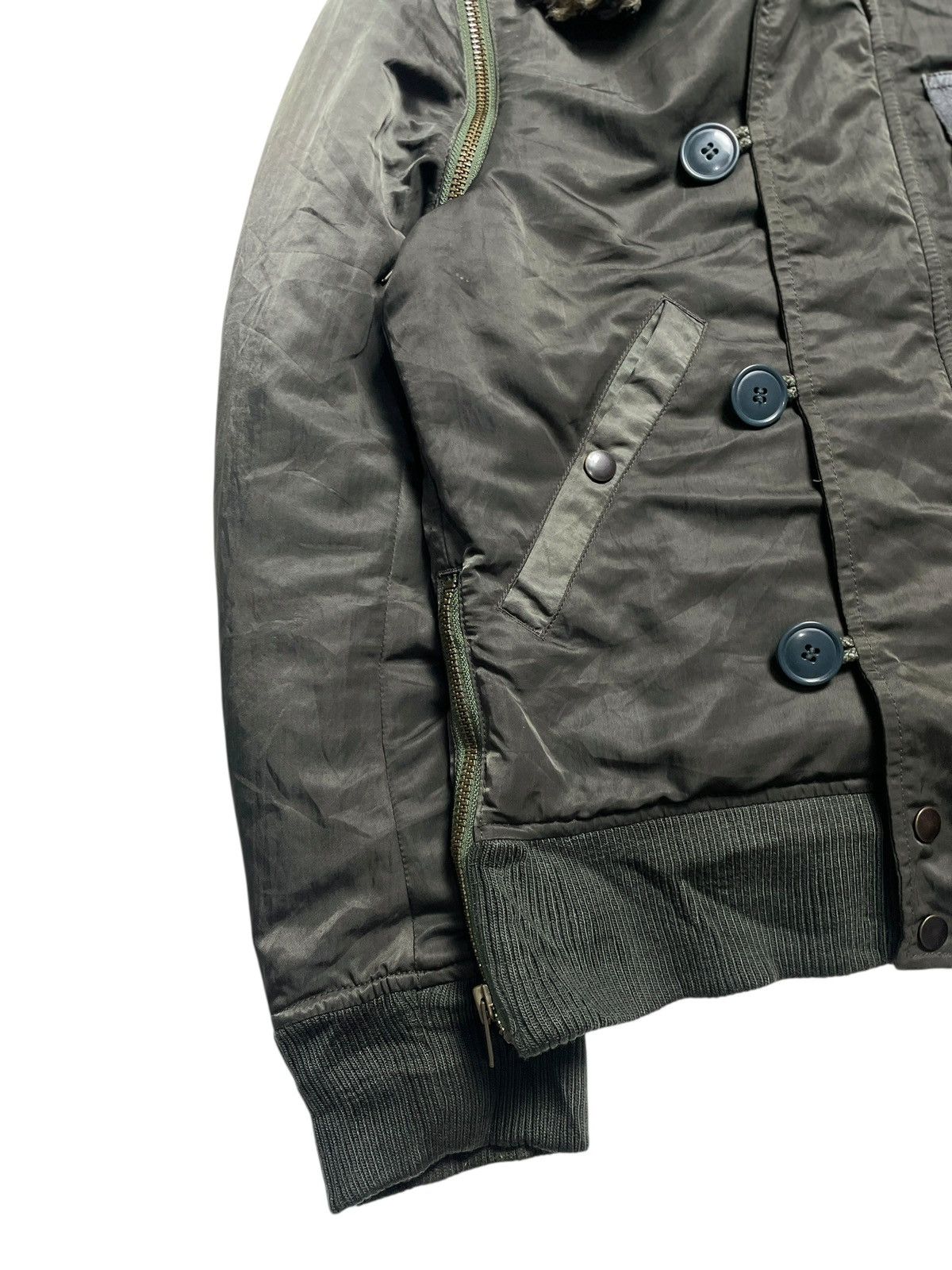 GOA 2000’sMen’s Bigi - Cyber Military N2BStyle Bomber Fur Jacket Size US M / EU 48-50 / 2 - 5 Thumbnail
