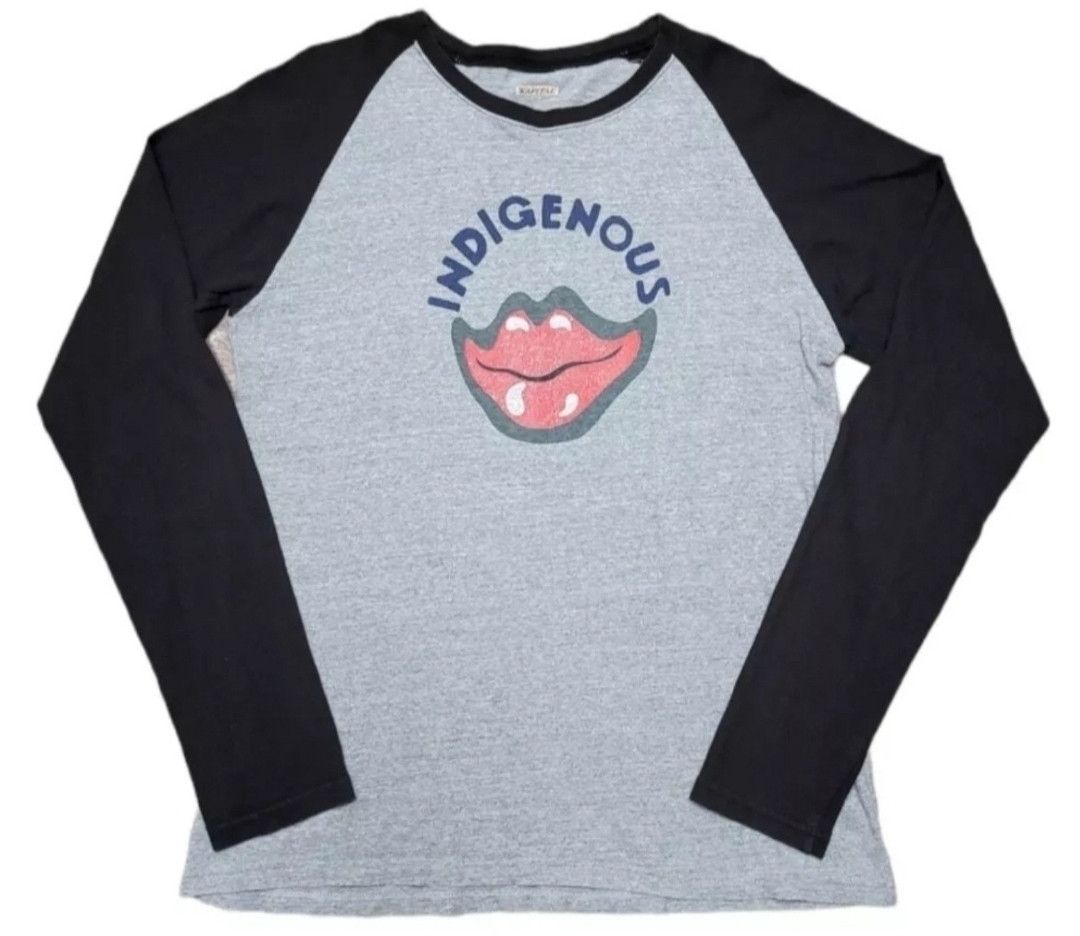 Kapital KAPITAL " Indigenous Kiss " Raglan Shirt Sz L / Sz 3 Japan Size US L / EU 52-54 / 3 - 1 Thumbnail