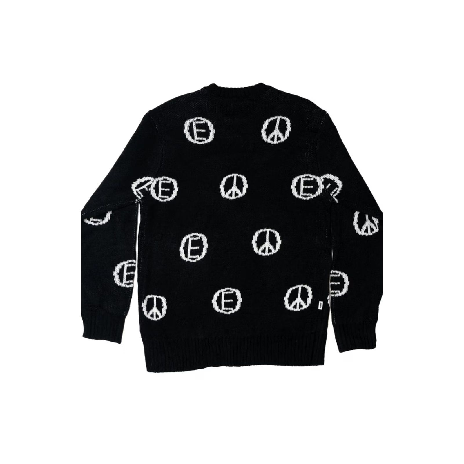 Obey VINTAGE Obey Peace Spellout Sweater Shirt Small Black 2010s Mens Size S / US 4 / IT 40 - 2 Thumbnail