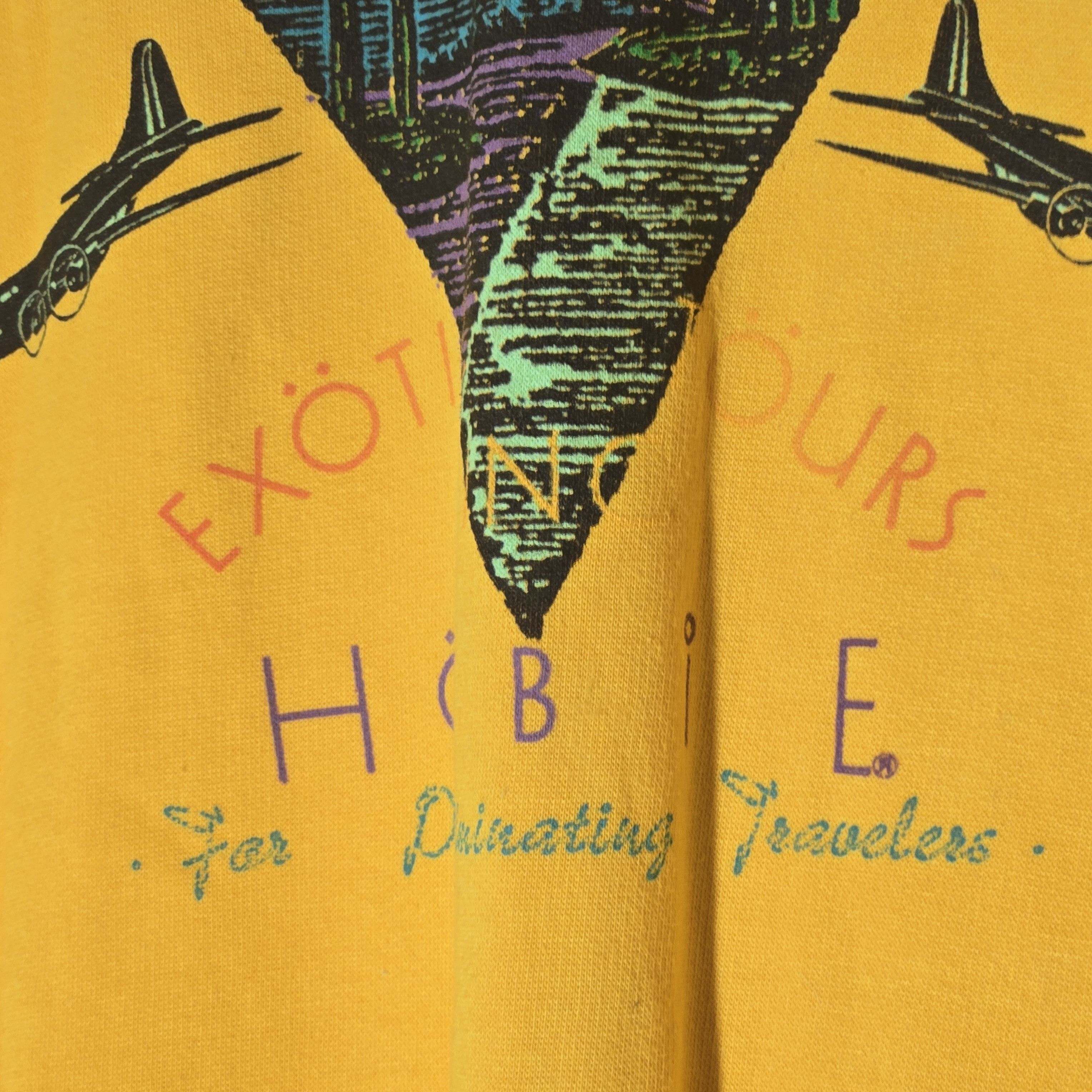 Hanes Vtg Hobie Paradise Exotic Tours Crewneck Sweatshirt 1987 Size US L / EU 52-54 / 3 - 3 Thumbnail