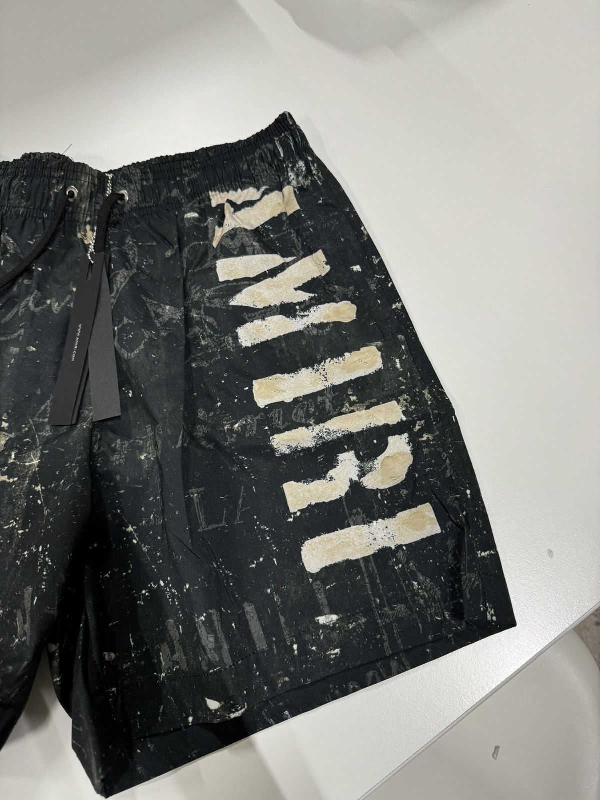 Amiri Amiri Stencil Logo Swim Shorts NEW 600$ Size US 30 / EU 46 - 3 Thumbnail