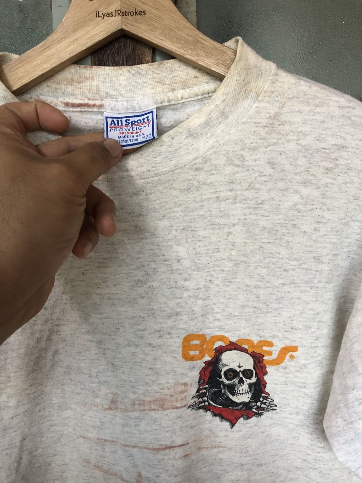 Powell Peralta Thrashed Vintage 90’s Powell Peralta Bones Shirt Tee Rare Size US M / EU 48-50 / 2 - 6 Thumbnail