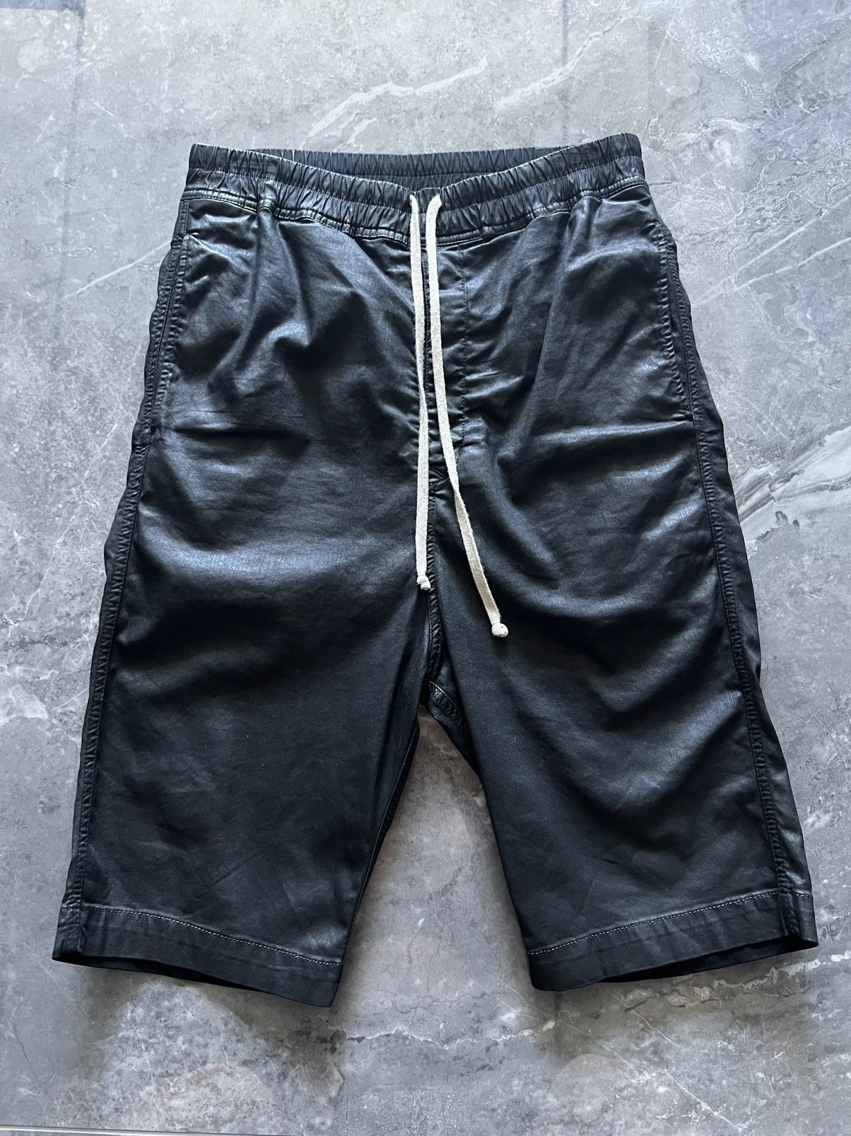 Rick Owens × Rick Owens Drkshdw Rick Owens waxed Astaire Pods shorts SBW |  Grailed