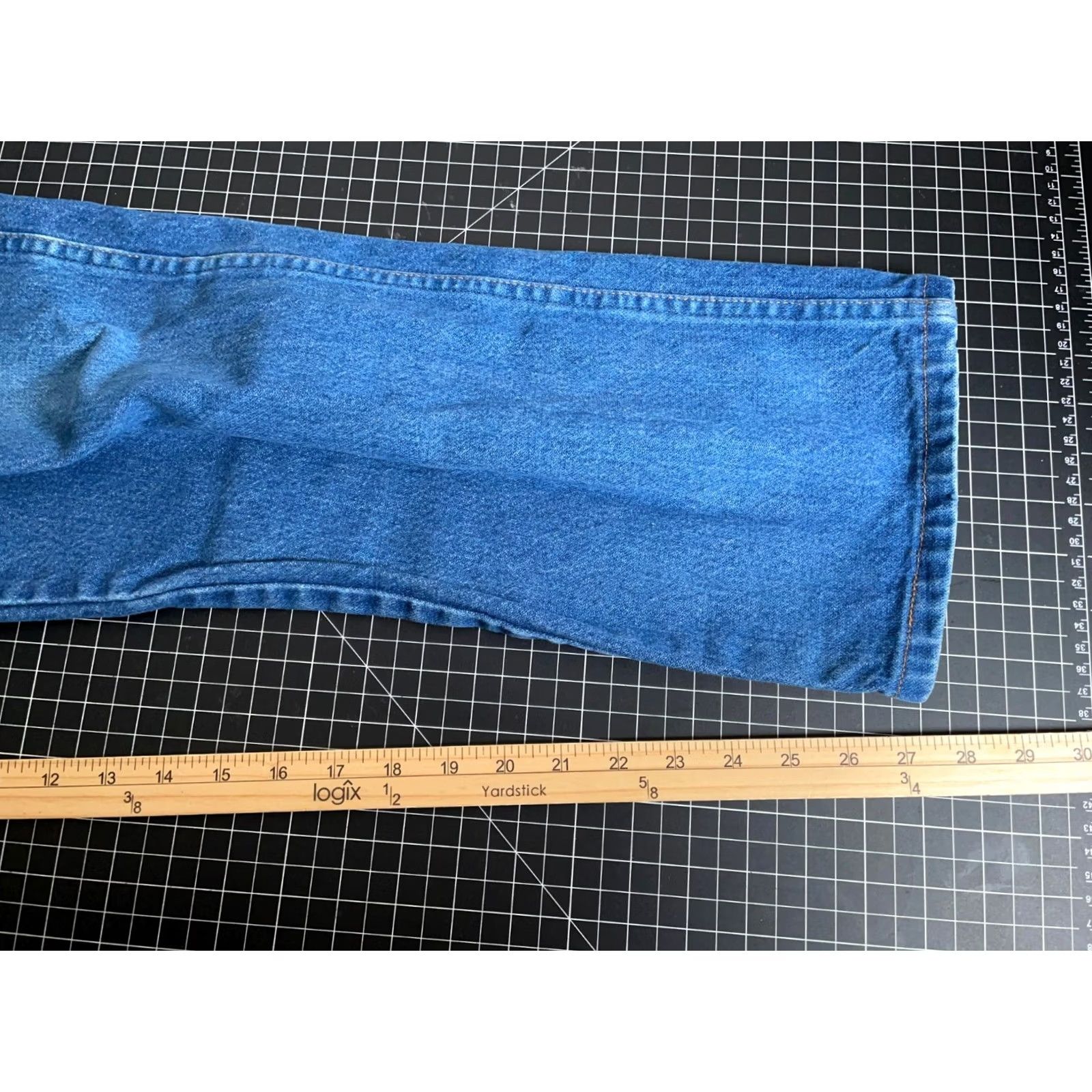 Wrangler VINTAGE Wrangler Cowboy Cut Jeans Men's 36 x 27 Blue Denim 13MWZ 90s Hipster Retro Regular Mens Side Zip Fly 5-Pocket Size US 36 / EU 52 - 6 Thumbnail