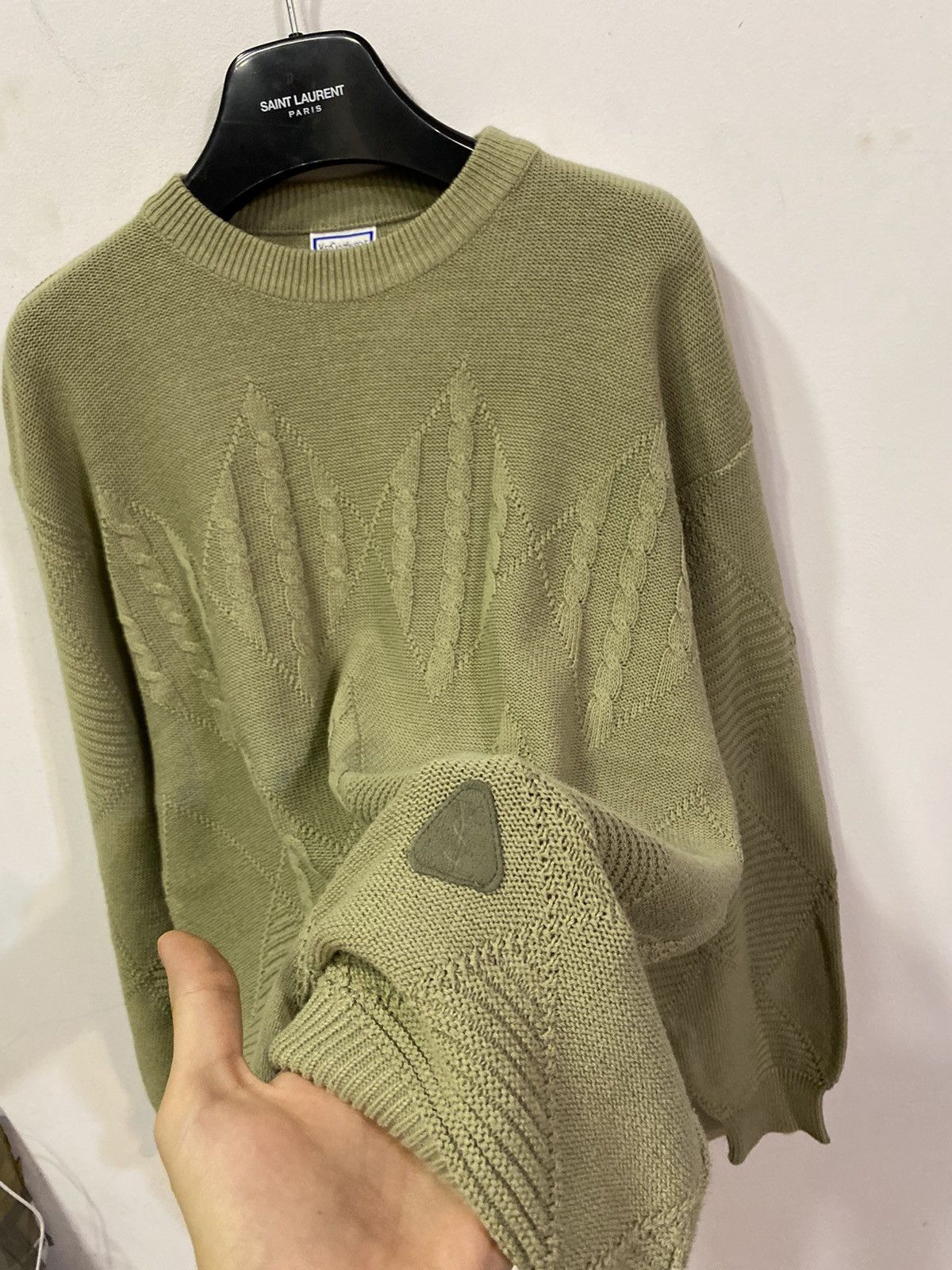 Yves Saint Laurent Beige 90s YSL Sweater Knitted Size US L / EU 52-54 / 3 - 10 Thumbnail