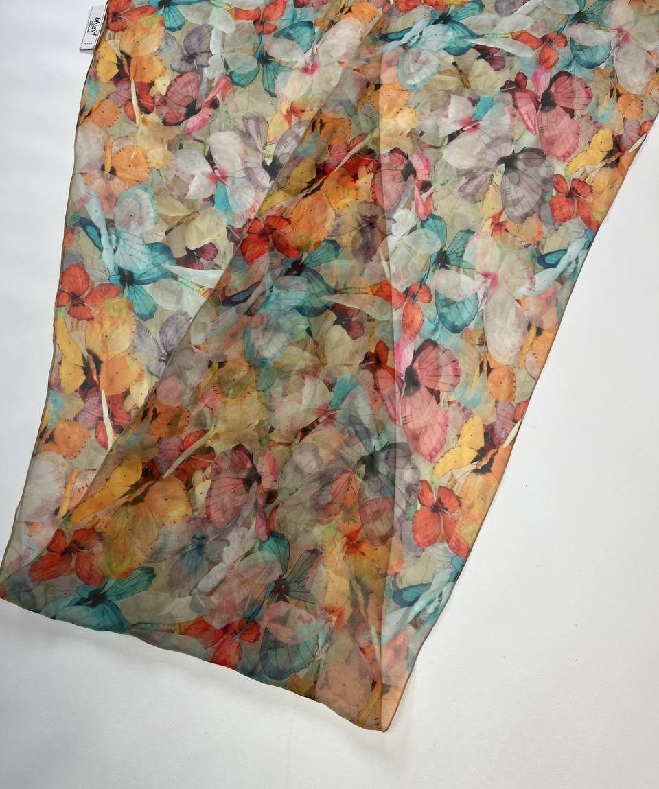 Blumarine Vintage Blumarine Luxury Silk Scarf butterflies pattern Size ONE SIZE - 2 Thumbnail