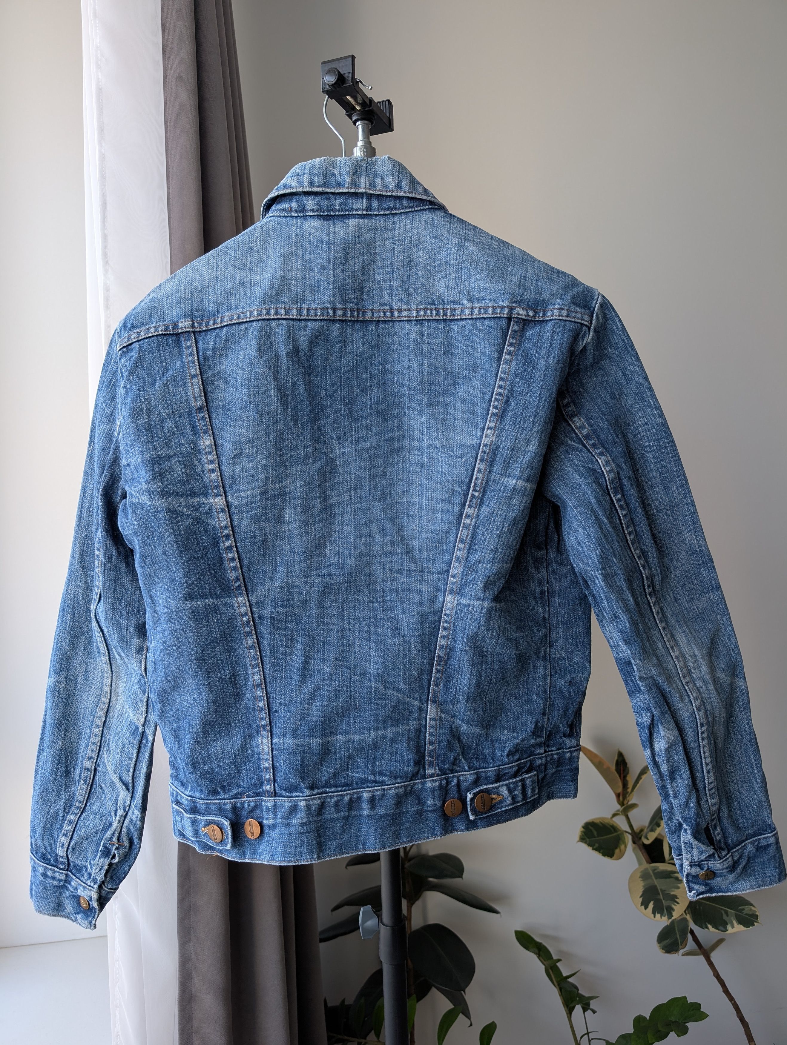 Wrangler Vintage Distressed Faded Denim Jacket Size M / US 6-8 / IT 42-44 - 3 Thumbnail