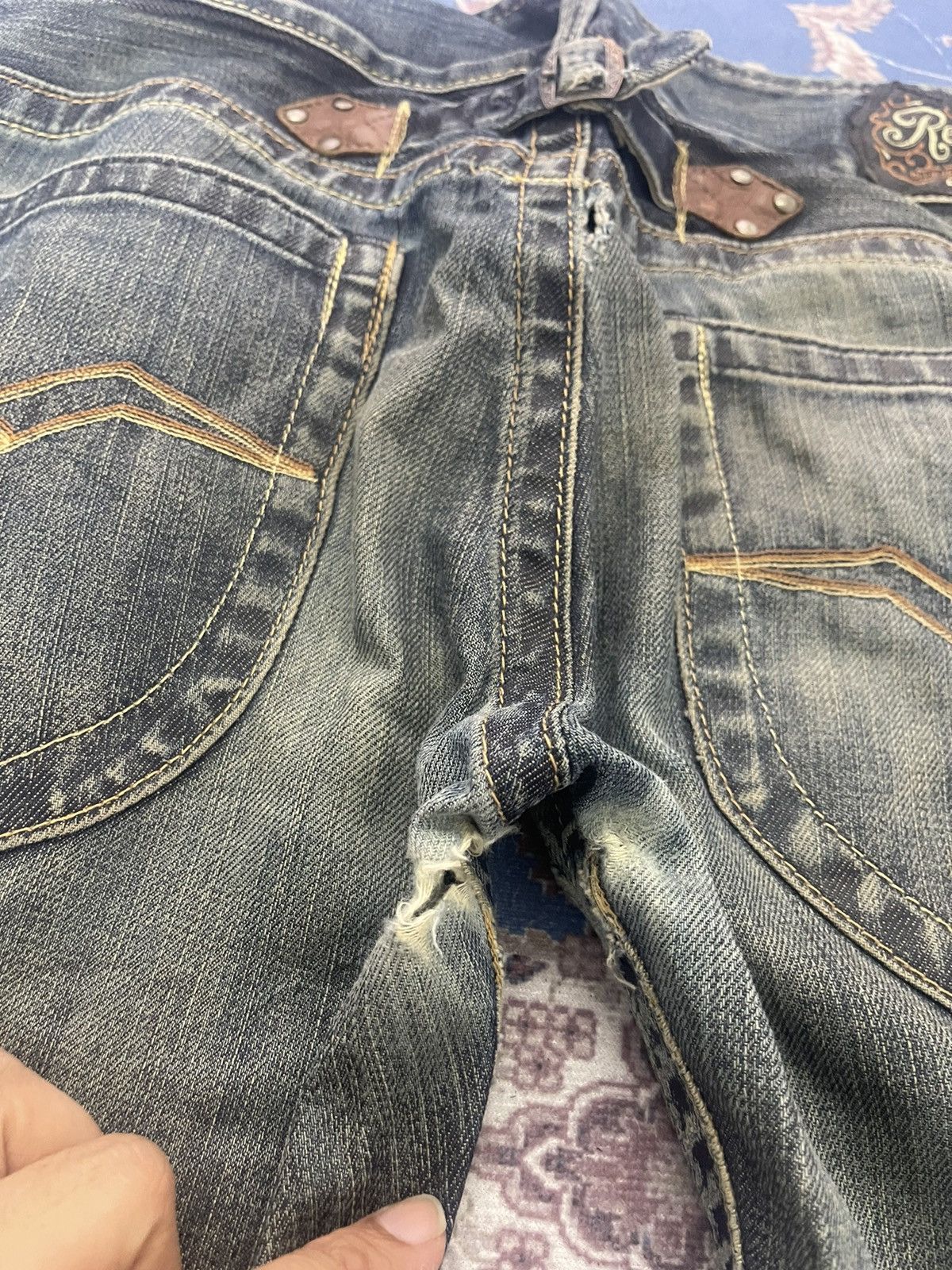 Japanese Brand × Replay × Vintage ❌SUMMER SALE❌ REPLAY DISTRESSED JEANS FLARE DENIM Size US 30 / EU 46 - 7 Thumbnail