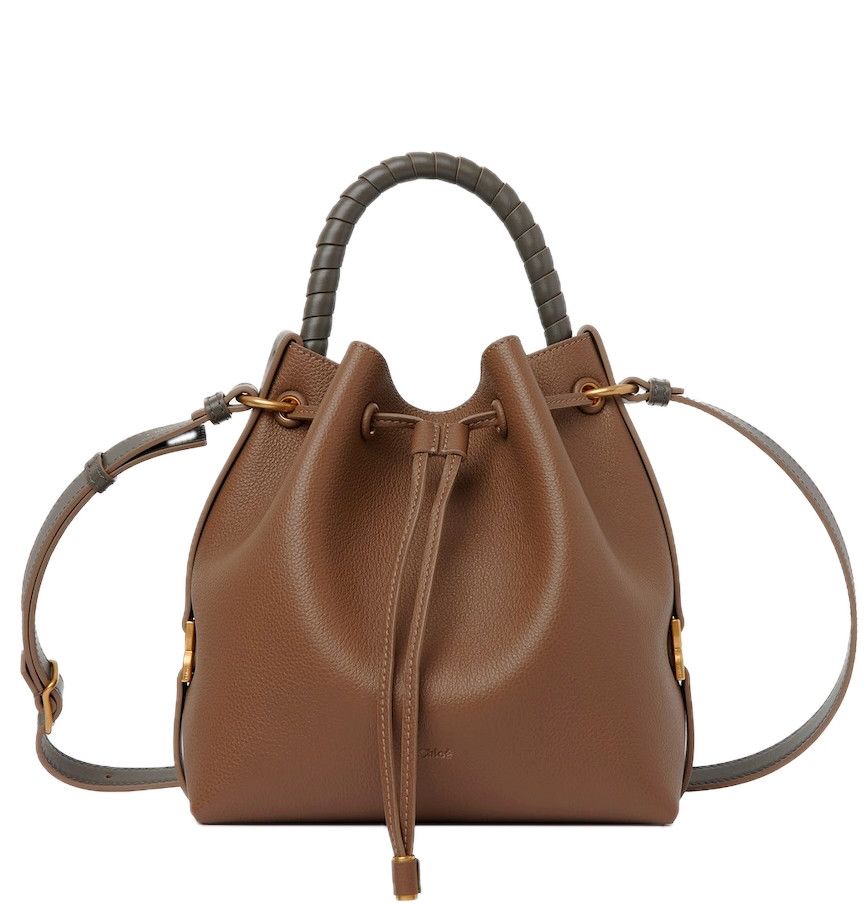 Chloe o1loc1c10425 Size: OS / Marcie Bucket Bag in Dark Nut Size ONE SIZE - 1 Thumbnail