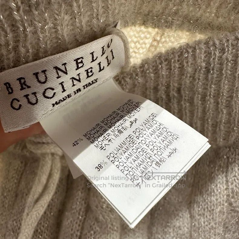 Brunello Cucinelli Brunello Cucinelli size XS Solid Color Mohair Blended Knit Size 24" / US 00 / IT 34 - 4 Thumbnail