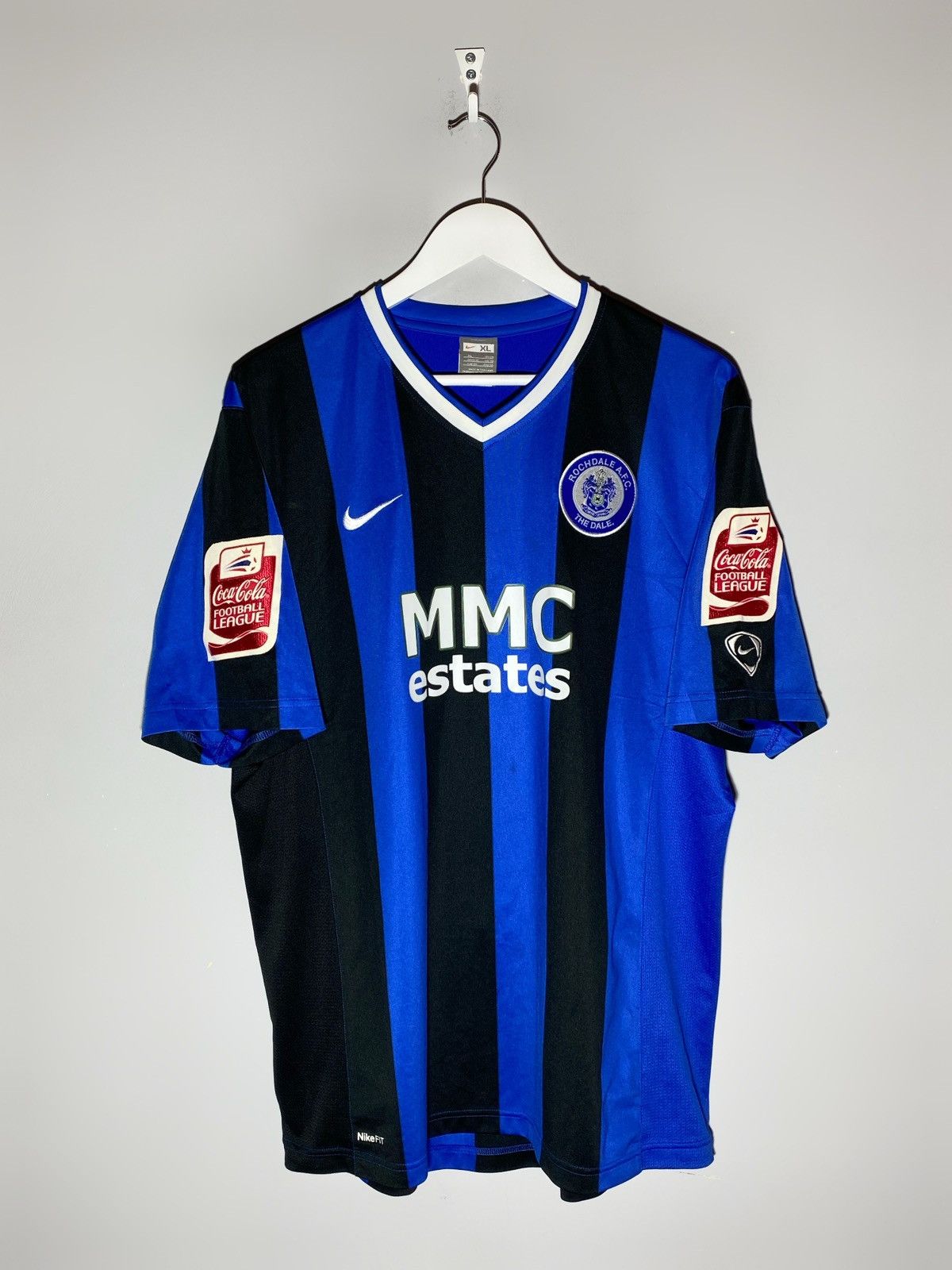 Nike Nike A.F.C Rochdale Soccer Jersey Match Worn #20 Evans Size US XL / EU 56 / 4 - 2 Thumbnail