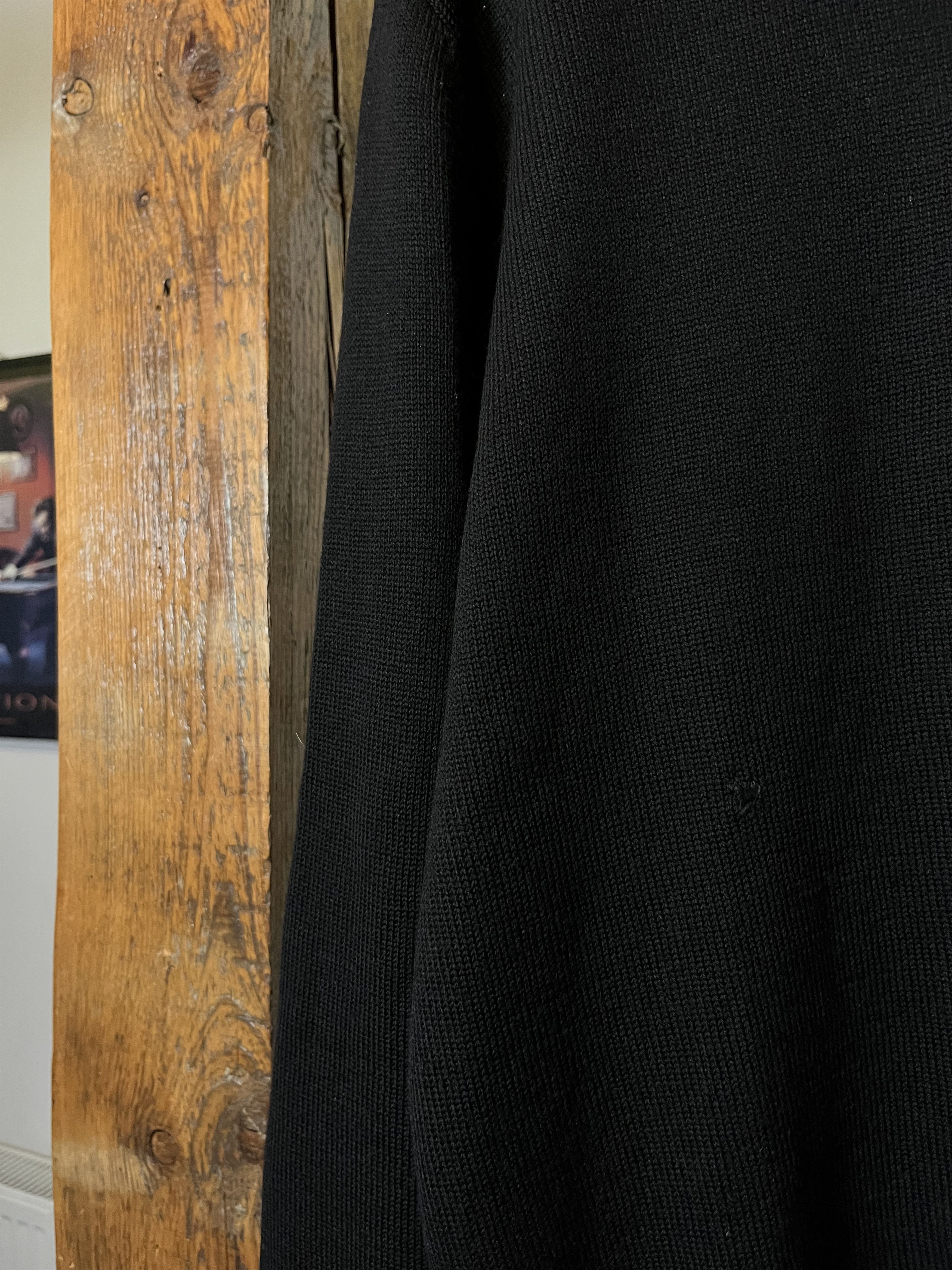 Designer × Dries Van Noten × Japanese Brand Dries Van Noten Archive Black Buttons Merino Wool Knitwear Size US XL / EU 56 / 4 - 8 Thumbnail