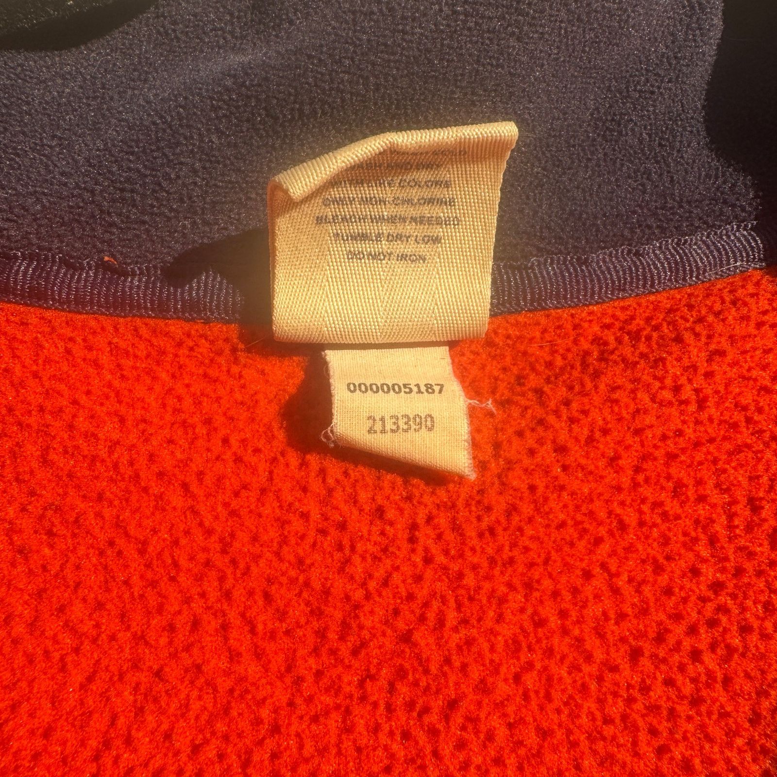 Old Navy Y2K Orange & Navy Old Navy Quarter Zip Drawstring Fleece Size US XXL / EU 58 / 5 - 4 Thumbnail