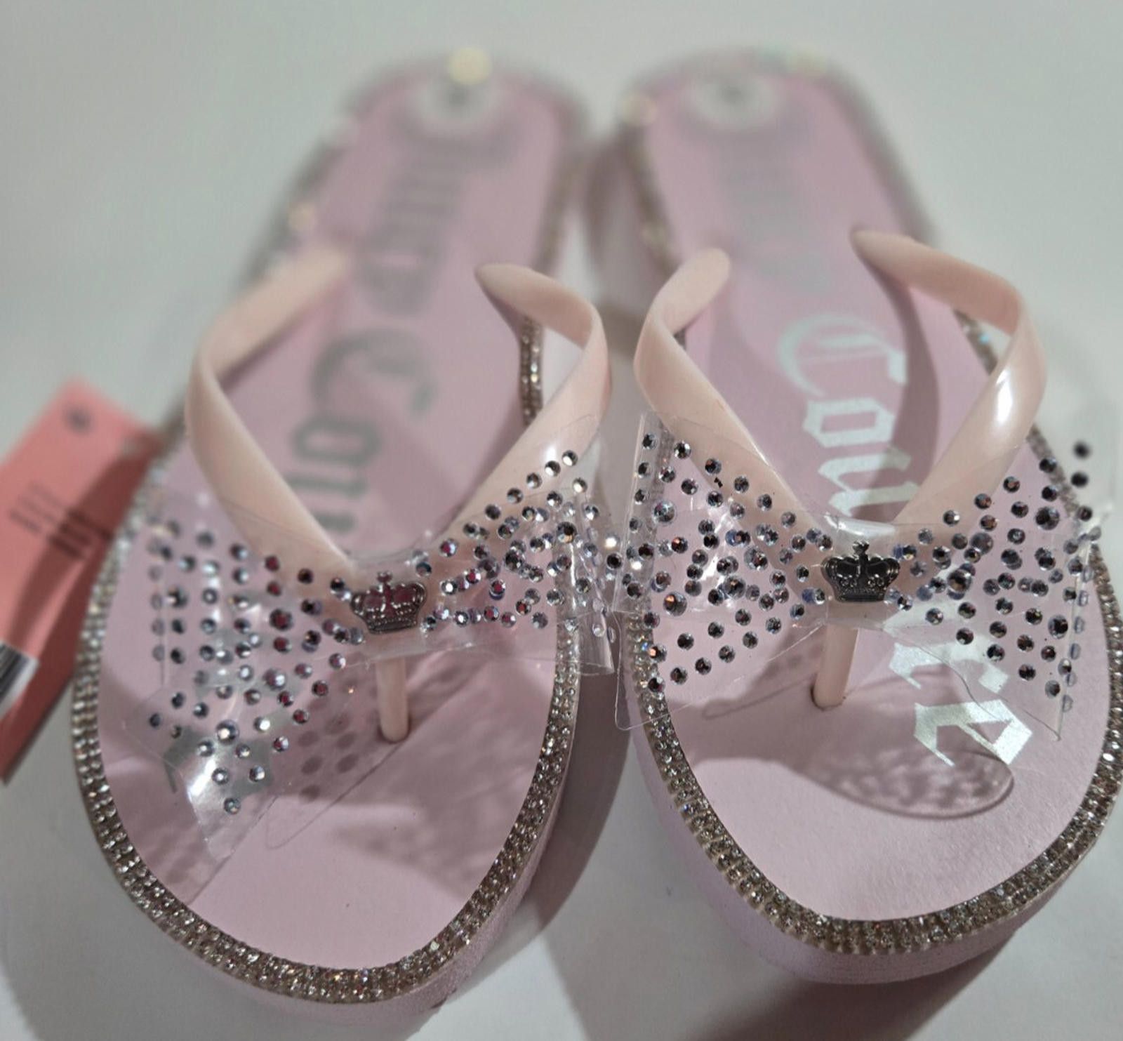 Juicy Couture Jeans Juicy Couture Flip Flops Rainbow Bling Stones 8 M NWT Size US 8 / IT 38 - 1 Thumbnail