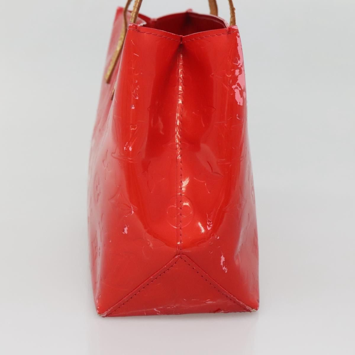 Louis Vuitton LOUIS VUITTON Monogram Vernis Reade PM Hand Bag Red Rouge Size ONE SIZE - 5 Thumbnail