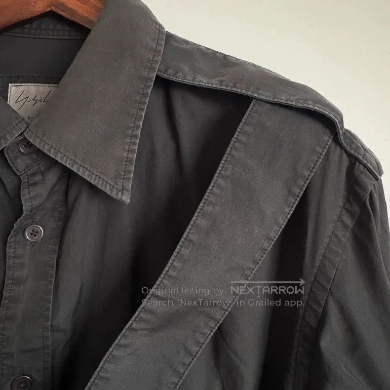 Yohji Yamamoto Yohji Yamamoto Pour Homme Cross Strap Shirt. Size US S / EU 44-46 / 1 - 4 Thumbnail
