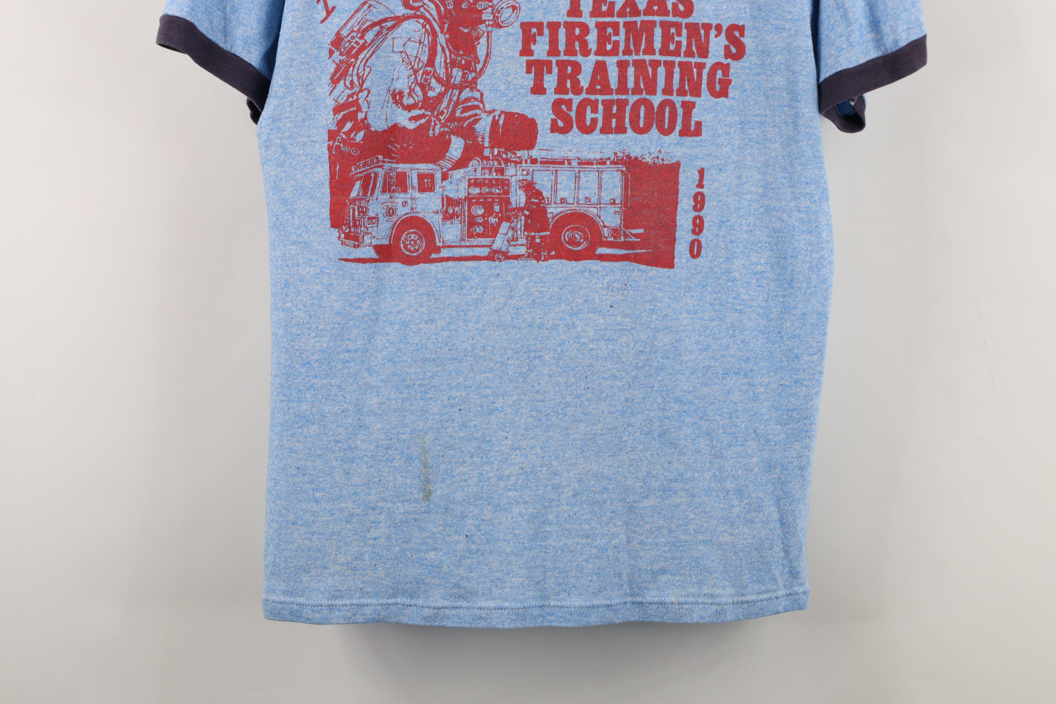 Russell Athletic Vintage 90s Russell Athletic School Ringer T-Shirt Blue USA Size US M / EU 48-50 / 2 - 3 Thumbnail
