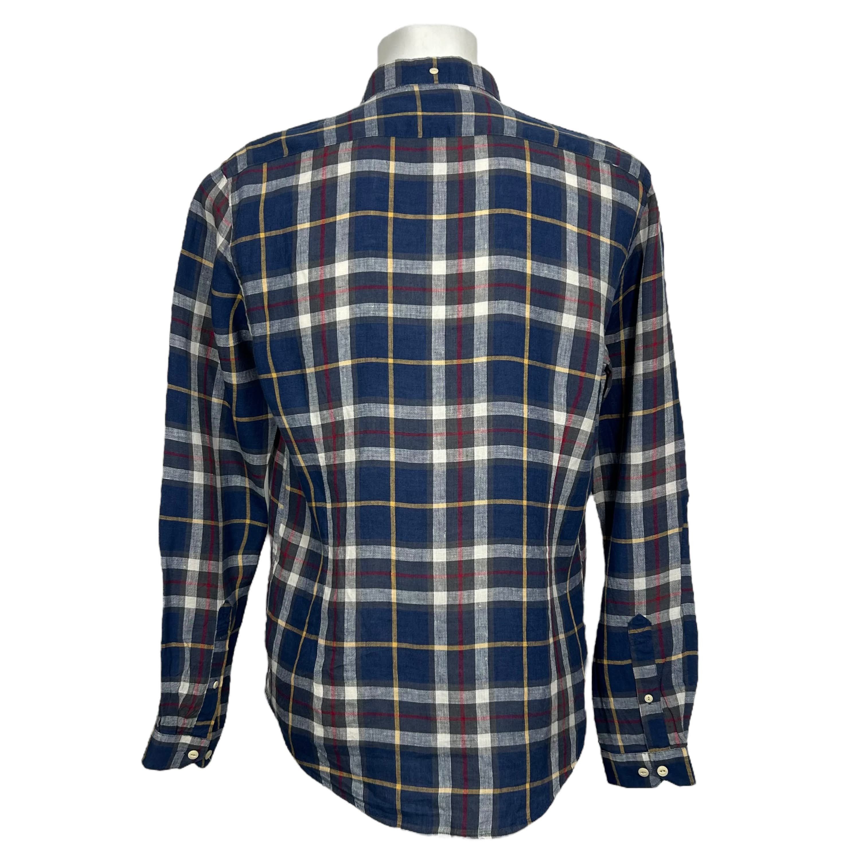 Barbour Barbour Beacon Linen Blue Plaid Check Shirt Slim Fit Size S Size US S / EU 44-46 / 1 - 2 Thumbnail